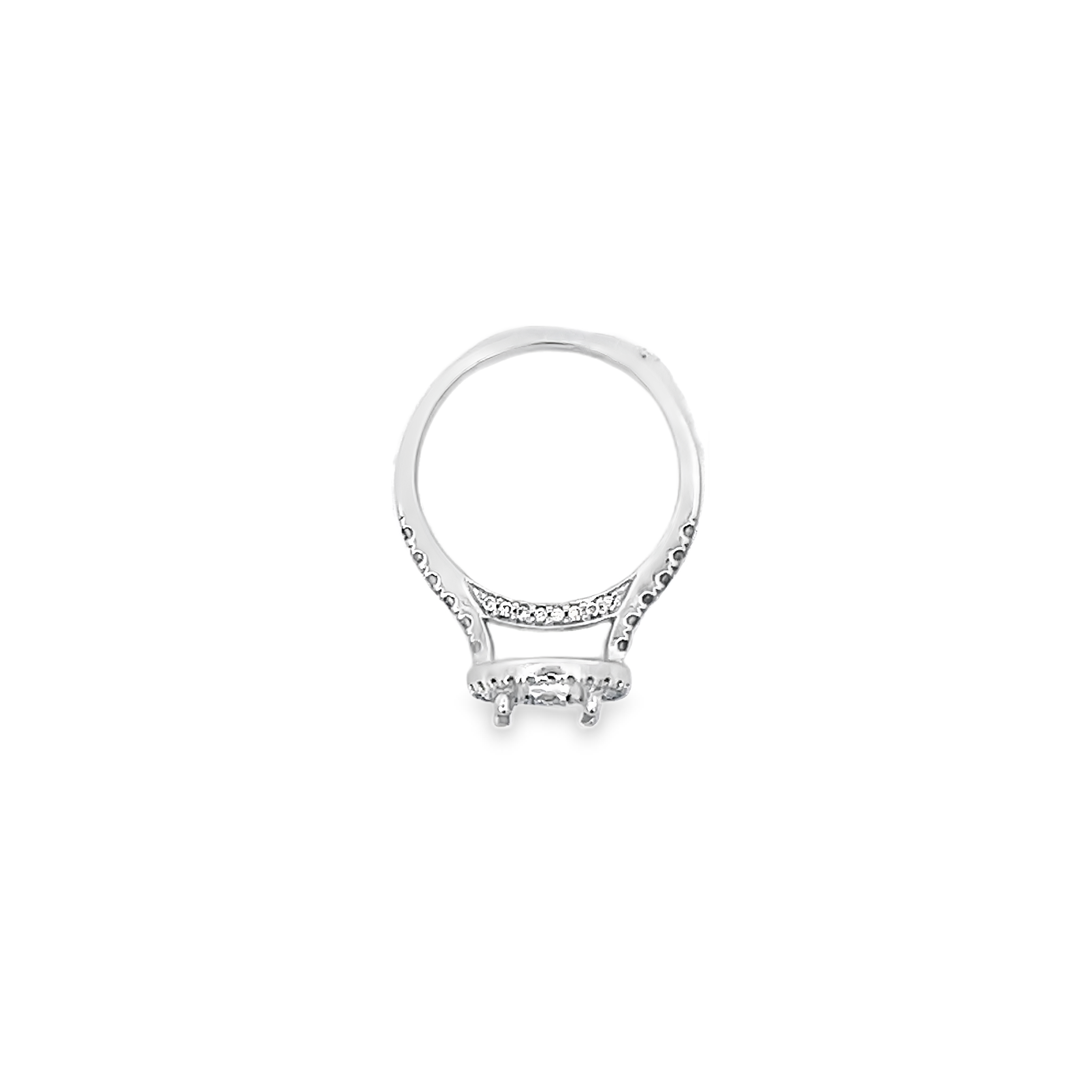White Gold Diamond Semi Mounting 0.55 Carat