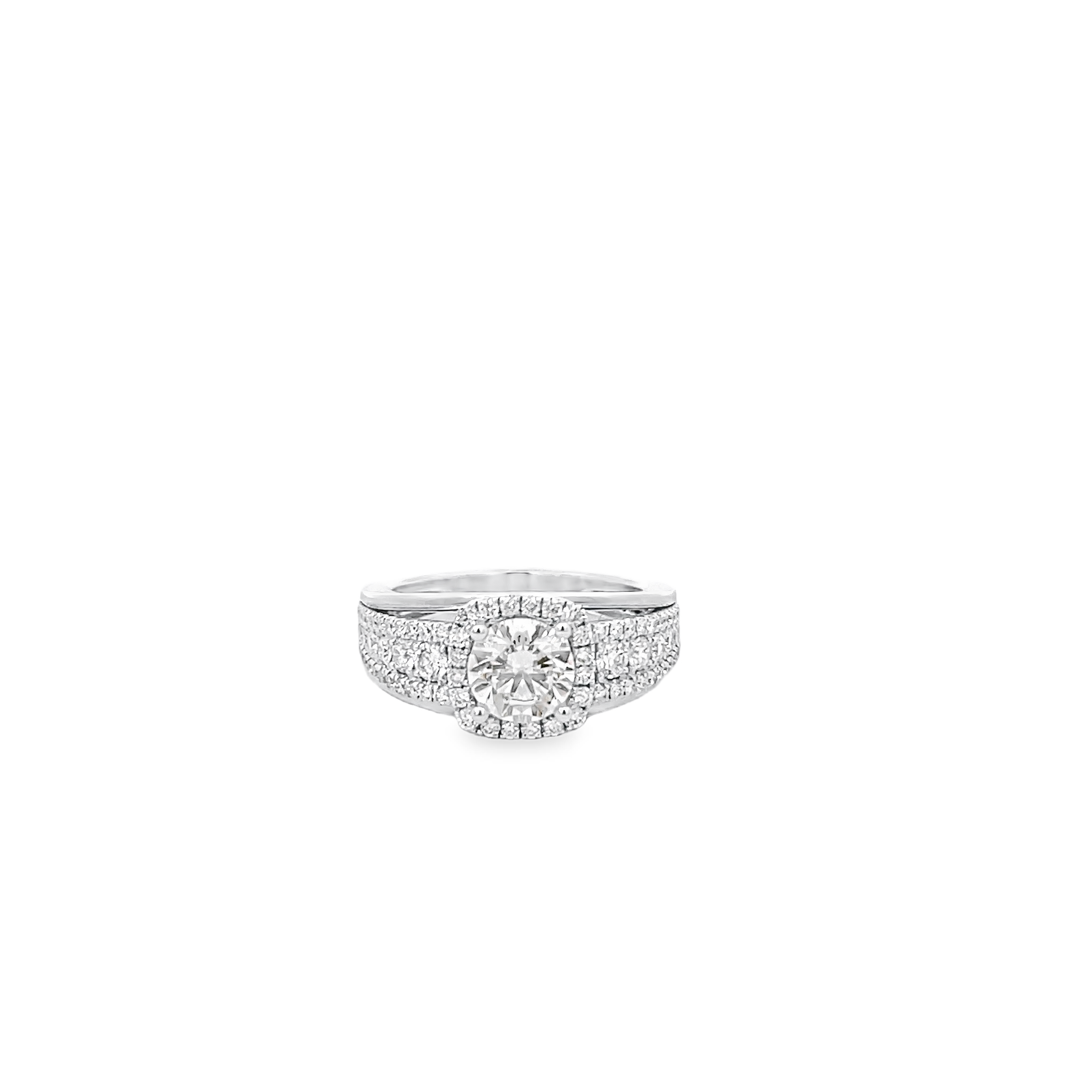 White Gold Diamond Semi Mounting 0.88 Carat
