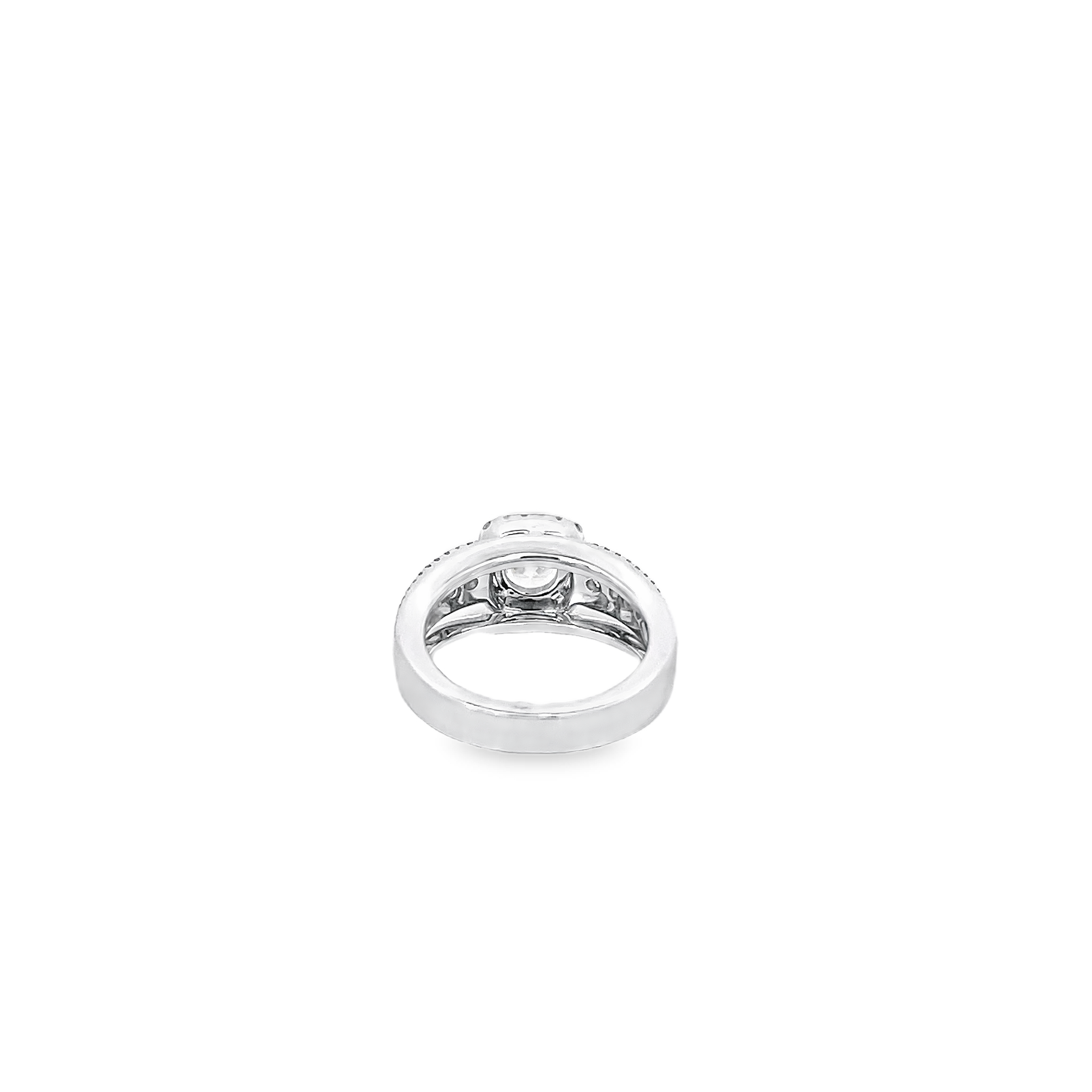 White Gold Diamond Semi Mounting 0.88 Carat