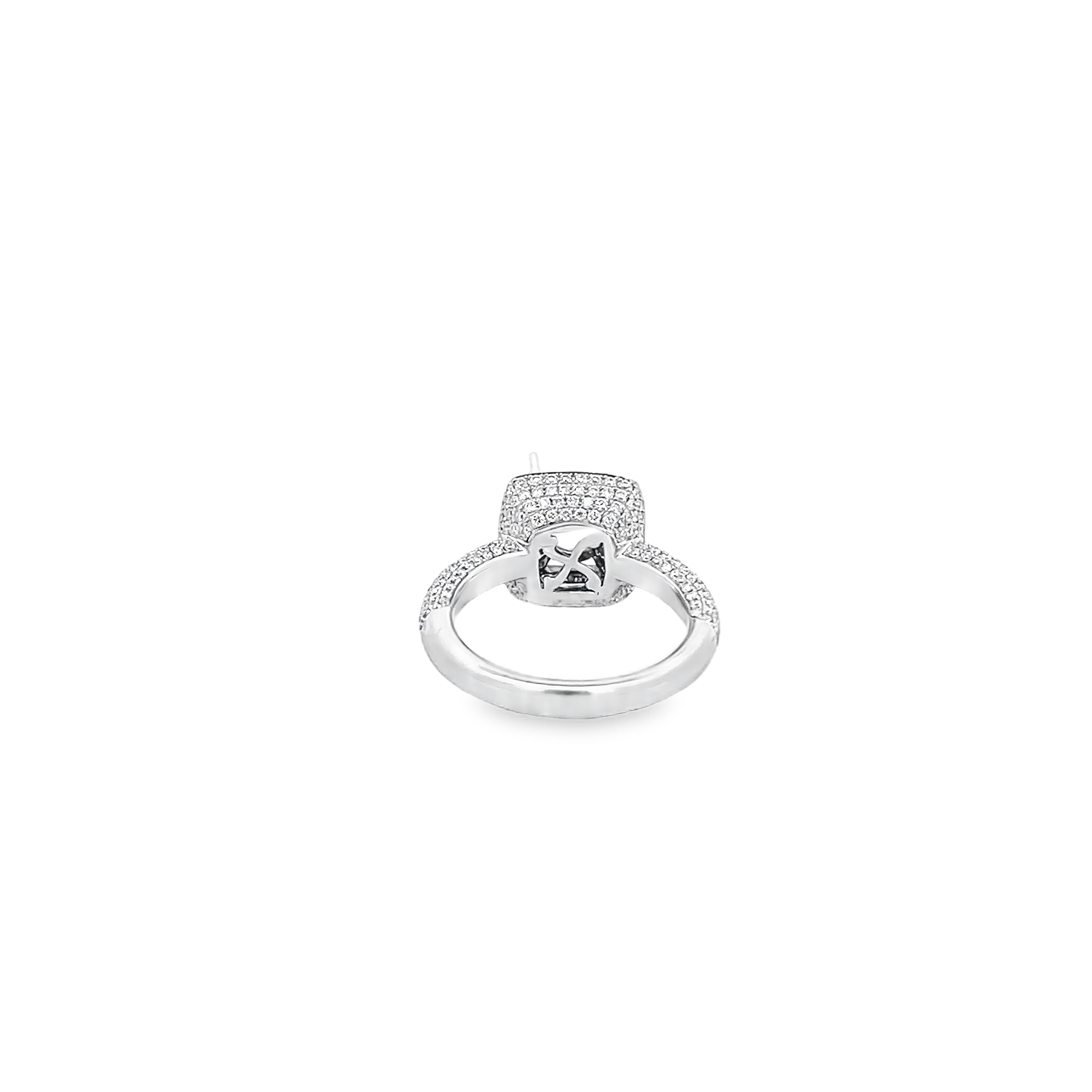 White Gold Diamond Semi Mounting 1.08 Carat