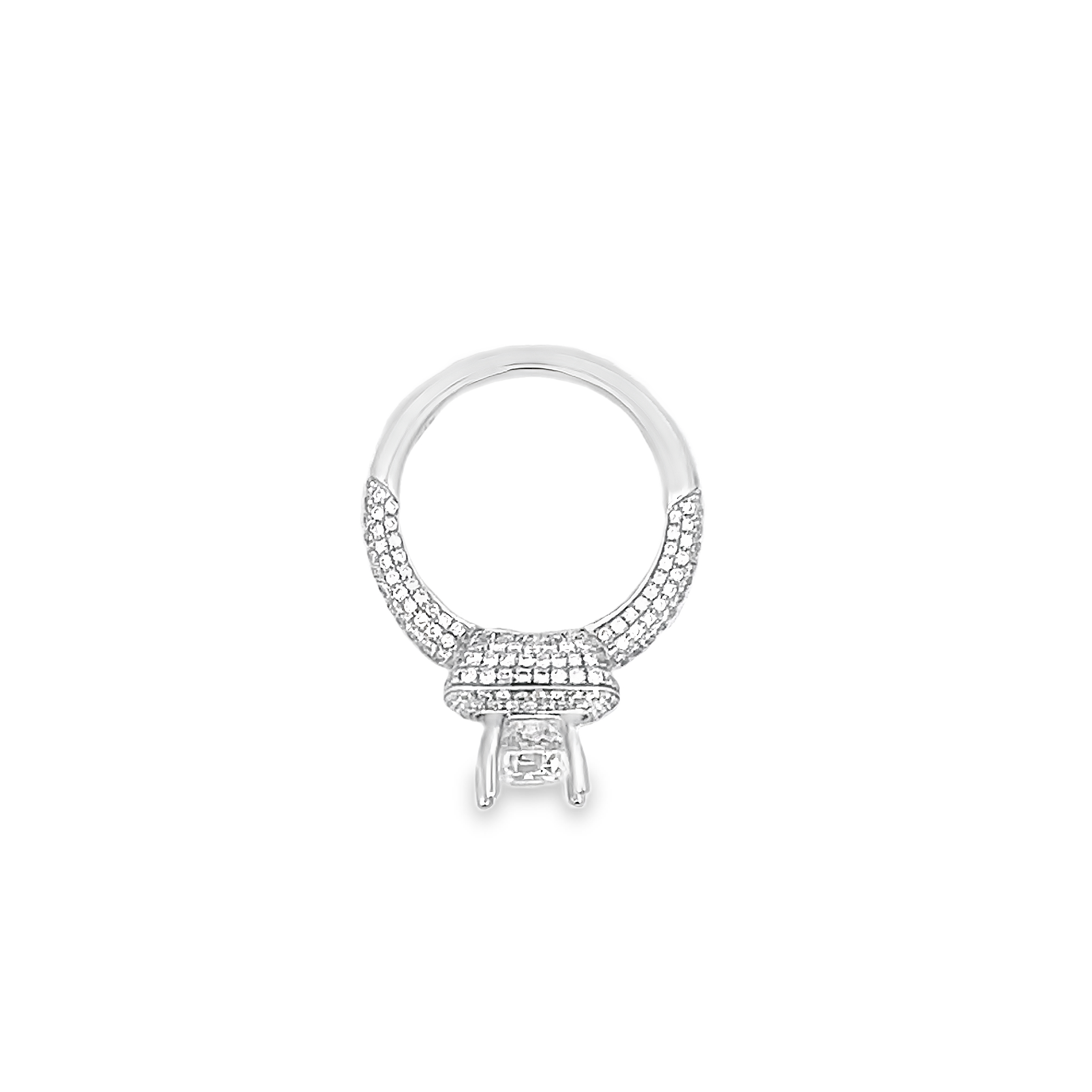 White Gold Diamond Semi Mounting 1.08 Carat