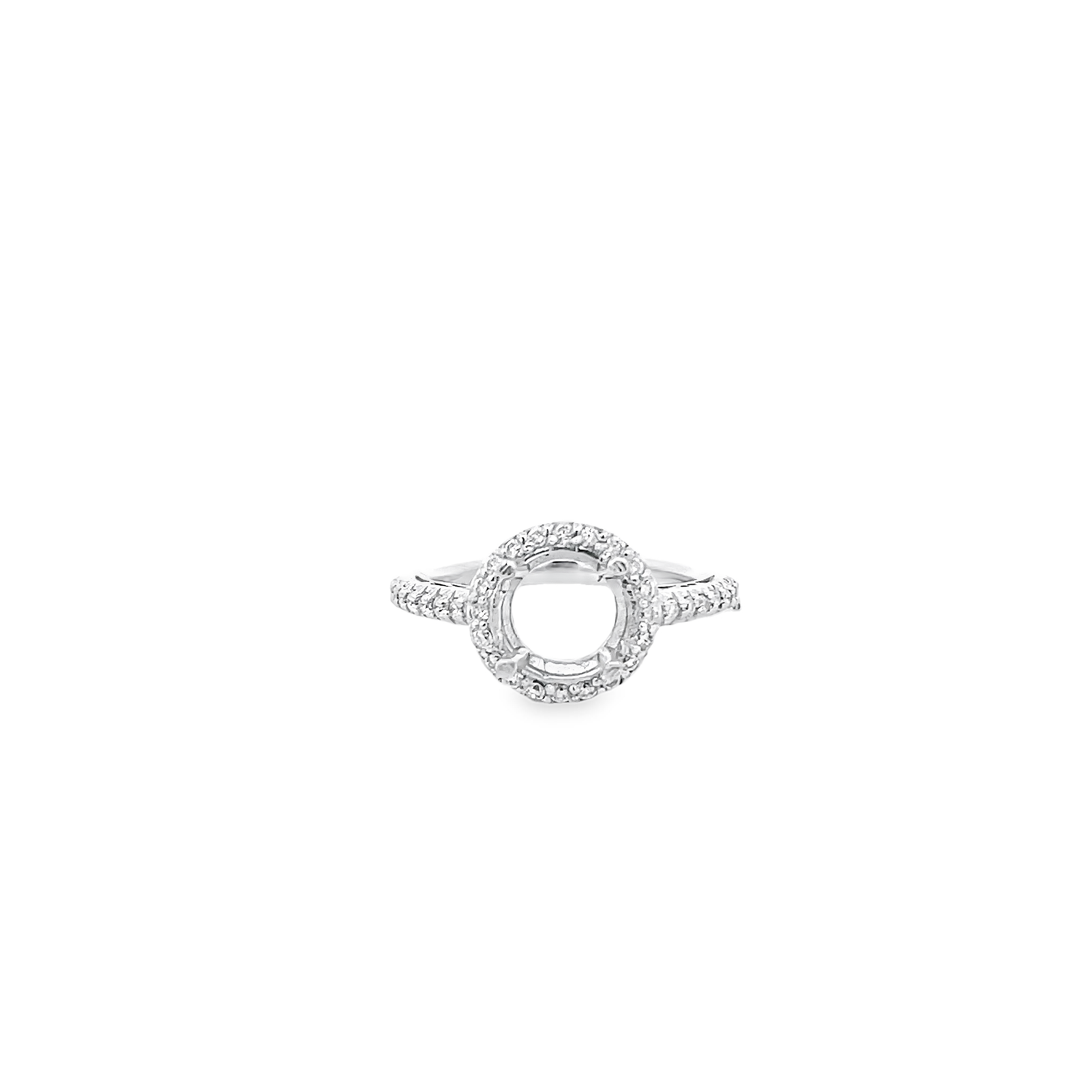 White Gold Diamond Semi Mounting 0.36 Carat