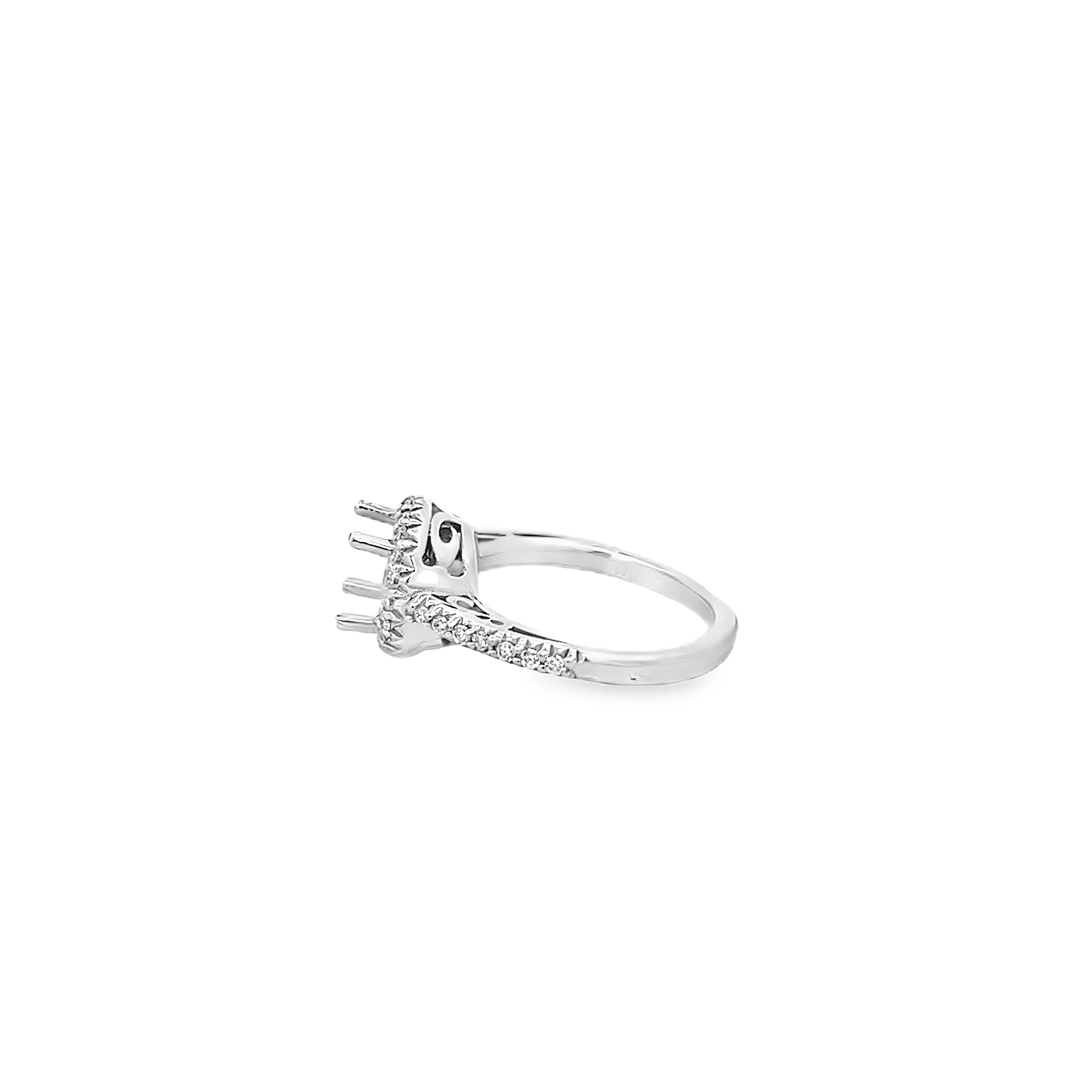 White Gold Diamond Semi Mounting 0.36 Carat