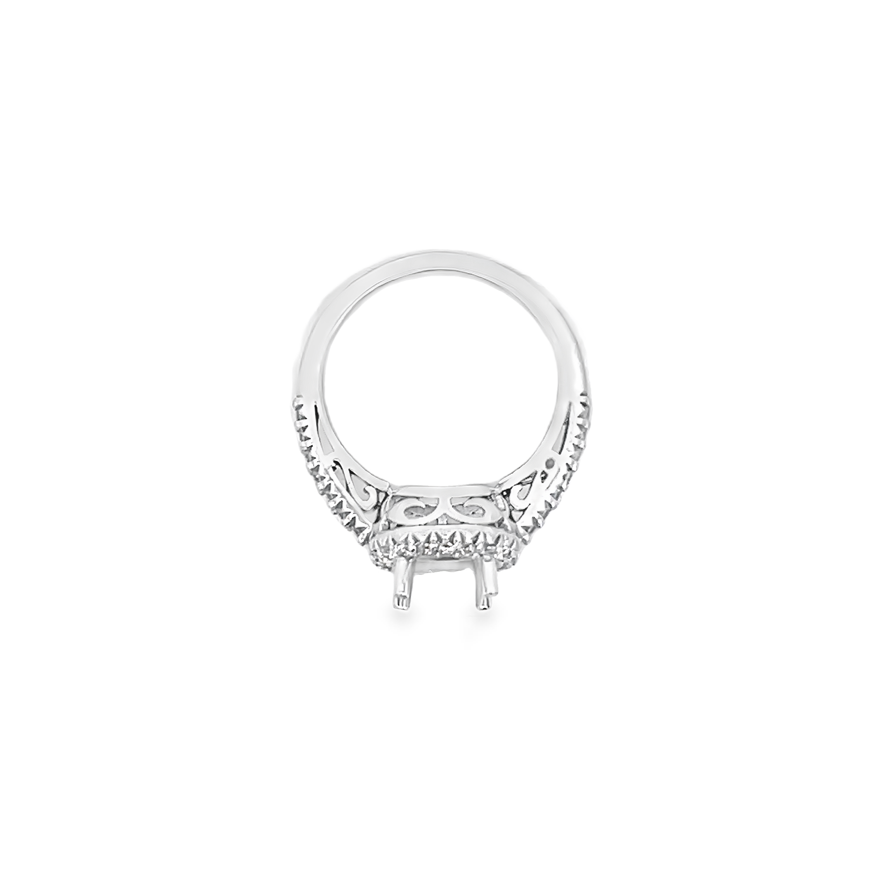 White Gold Diamond Semi Mounting 0.36 Carat