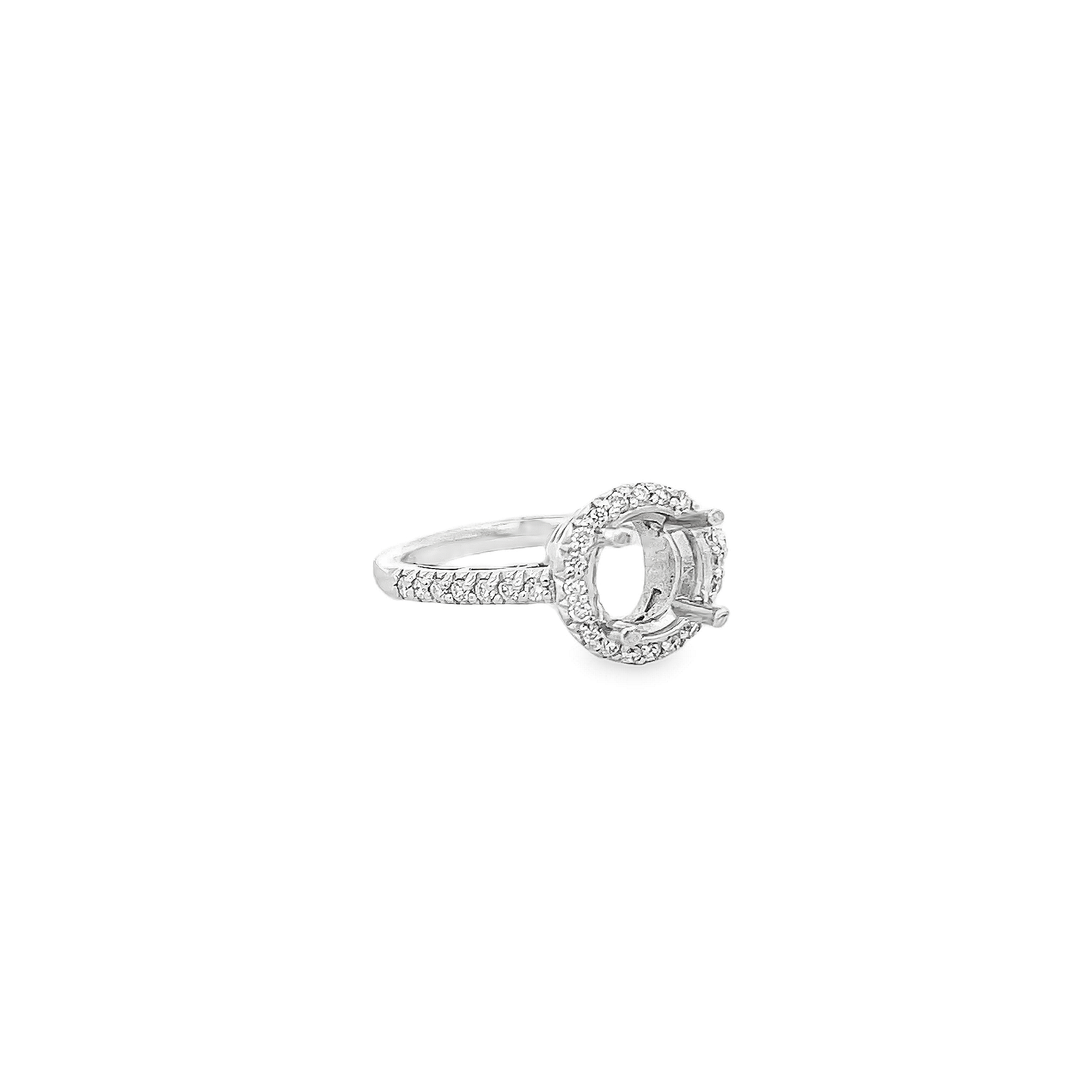 White Gold Diamond Semi Mounting 0.36 Carat