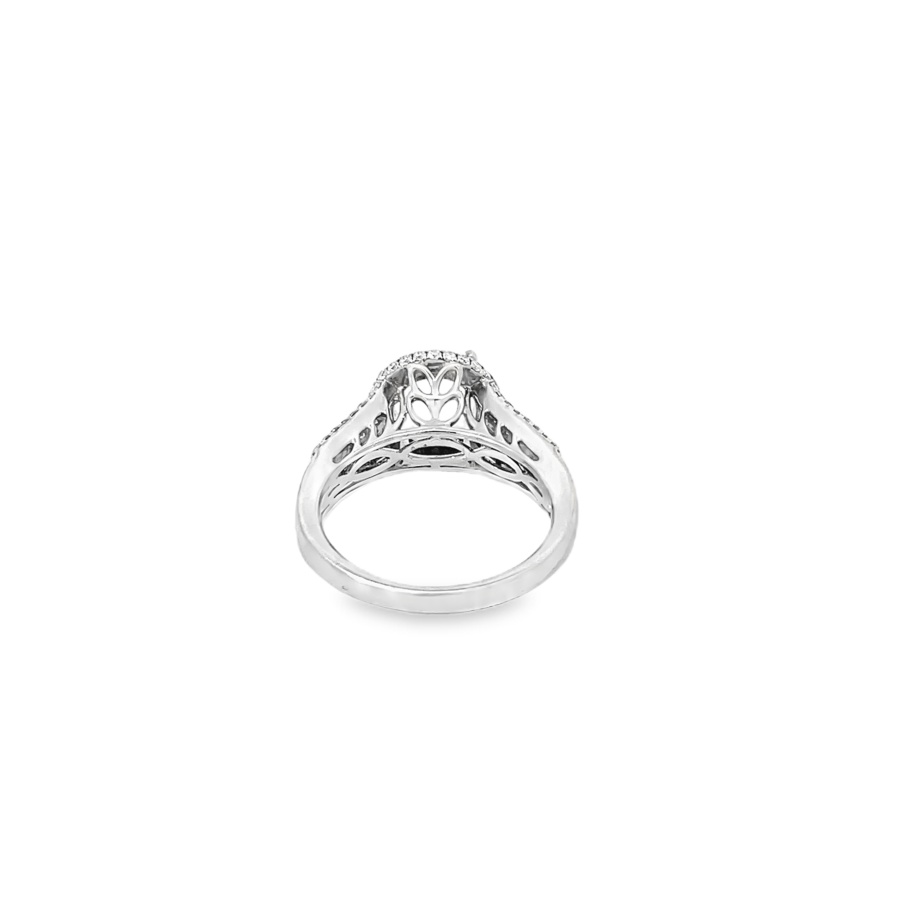 White Gold Diamond Semi Mount 1.15 Carat