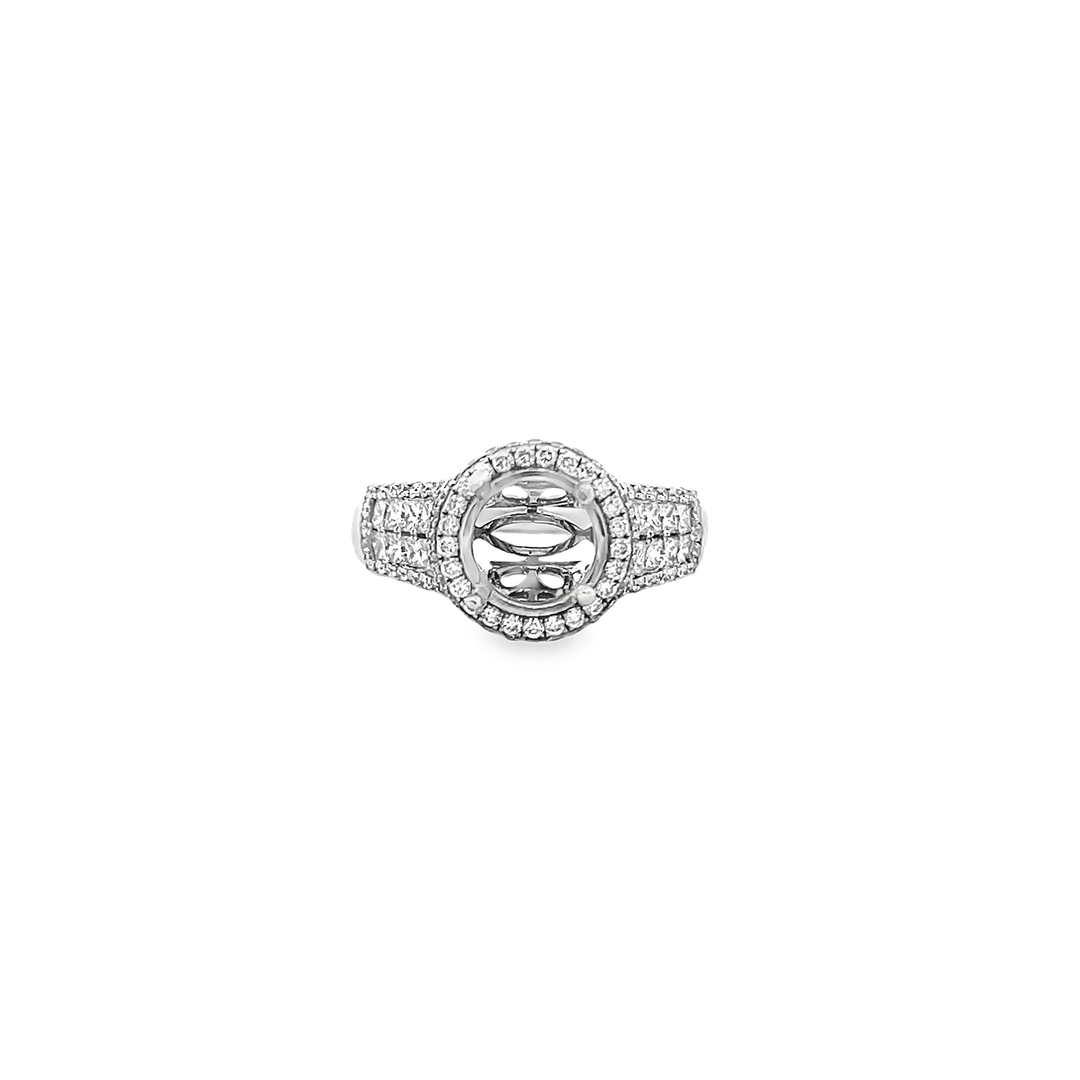 White Gold Diamond Semi Mount 1.15 Carat