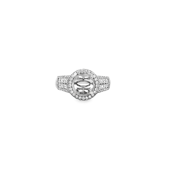 White Gold Diamond Semi Mount 1.15 Carat