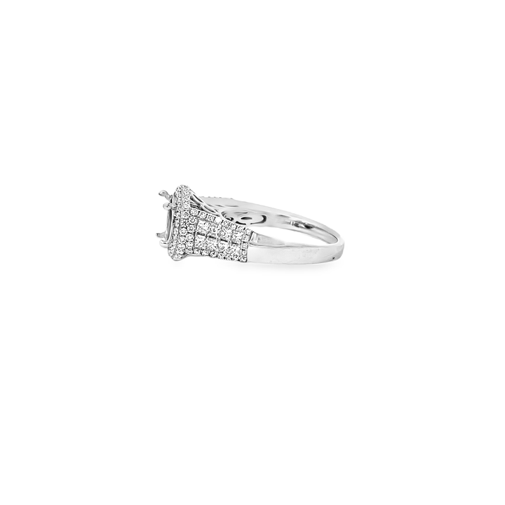 White Gold Diamond Semi Mount 1.15 Carat