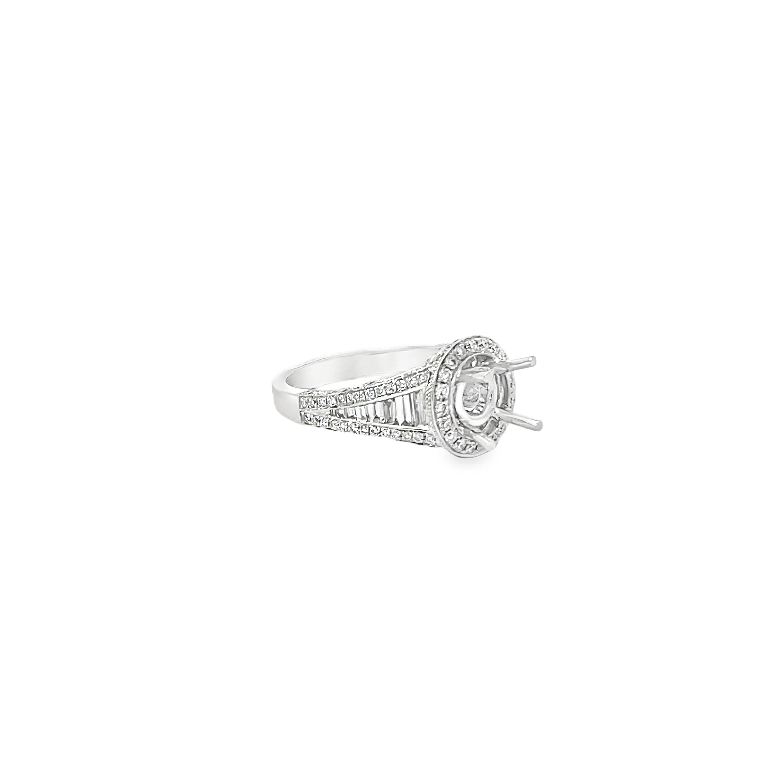 White Gold 1.35 Carat Semi Mounting