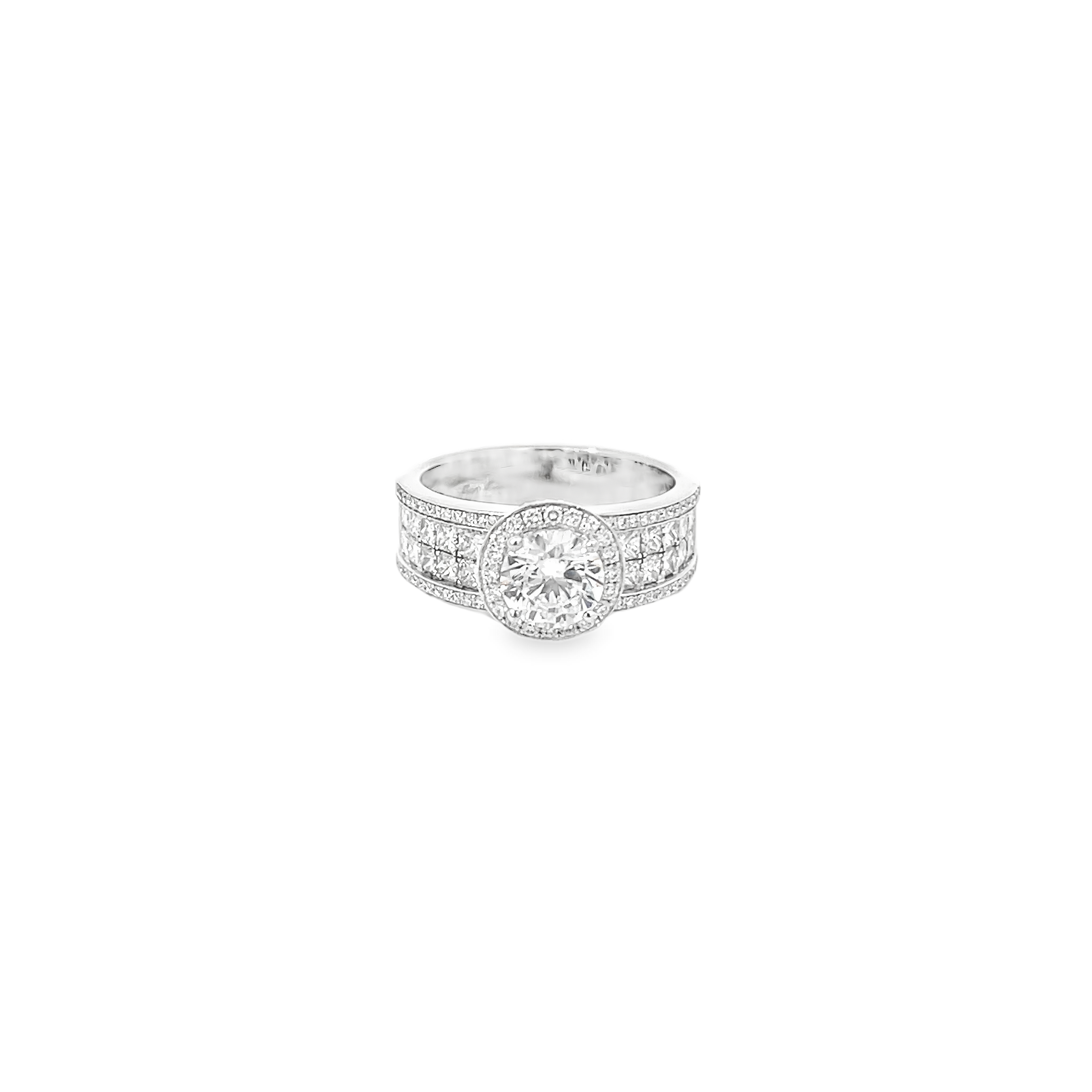 White Gold 1.34 Carat Semi Mounting