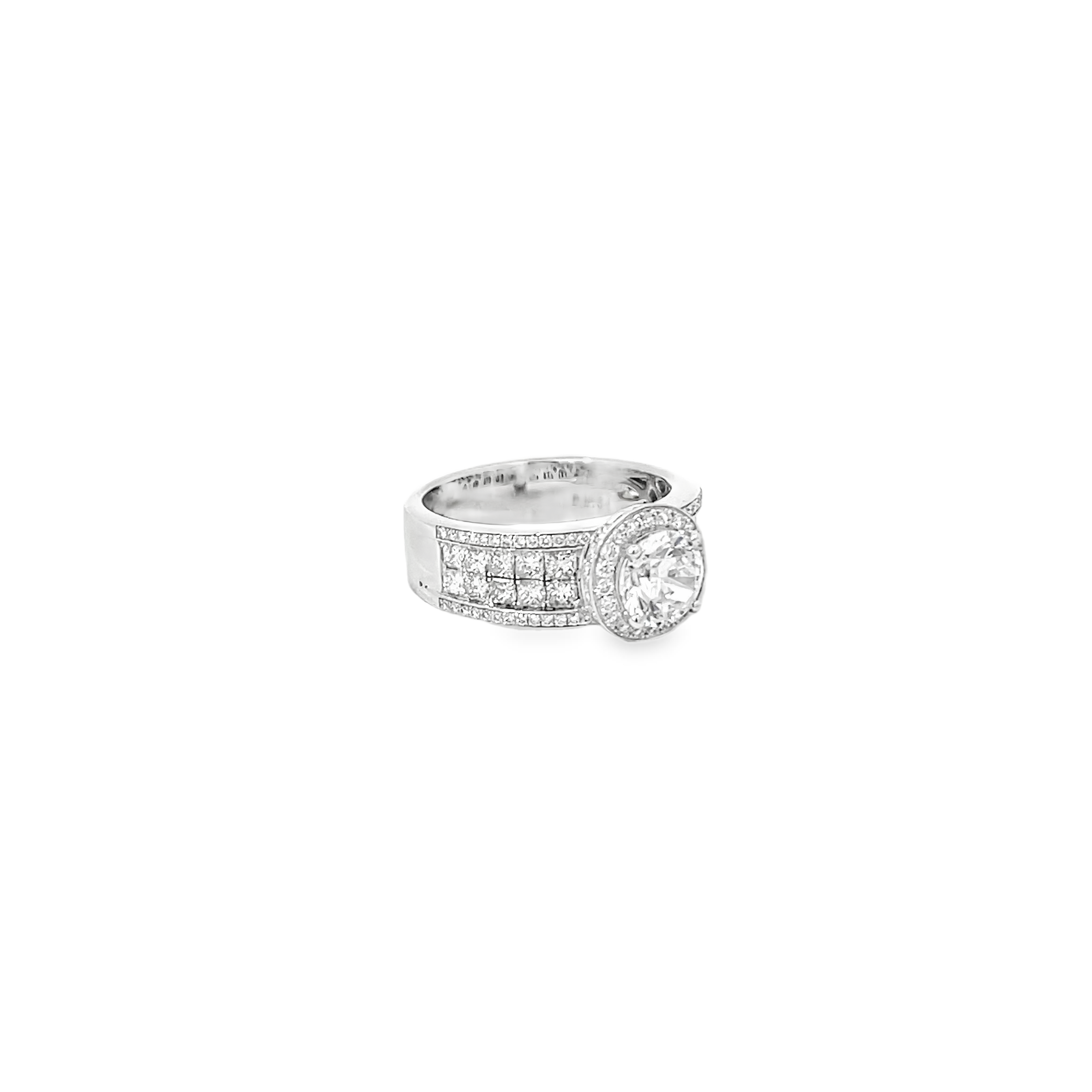 White Gold 1.34 Carat Semi Mounting