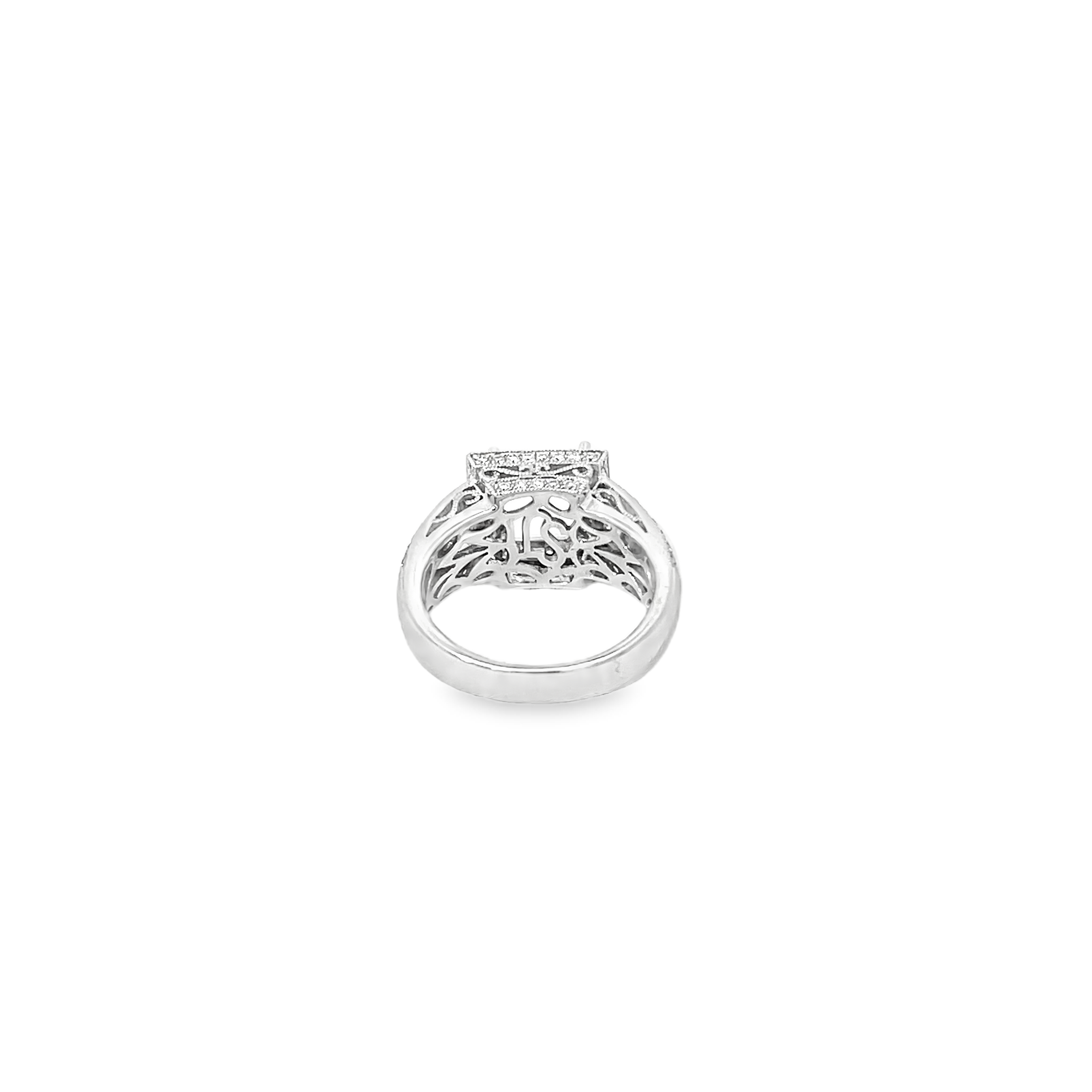 White Gold 1.08 Carat Diamond Semi Mounting