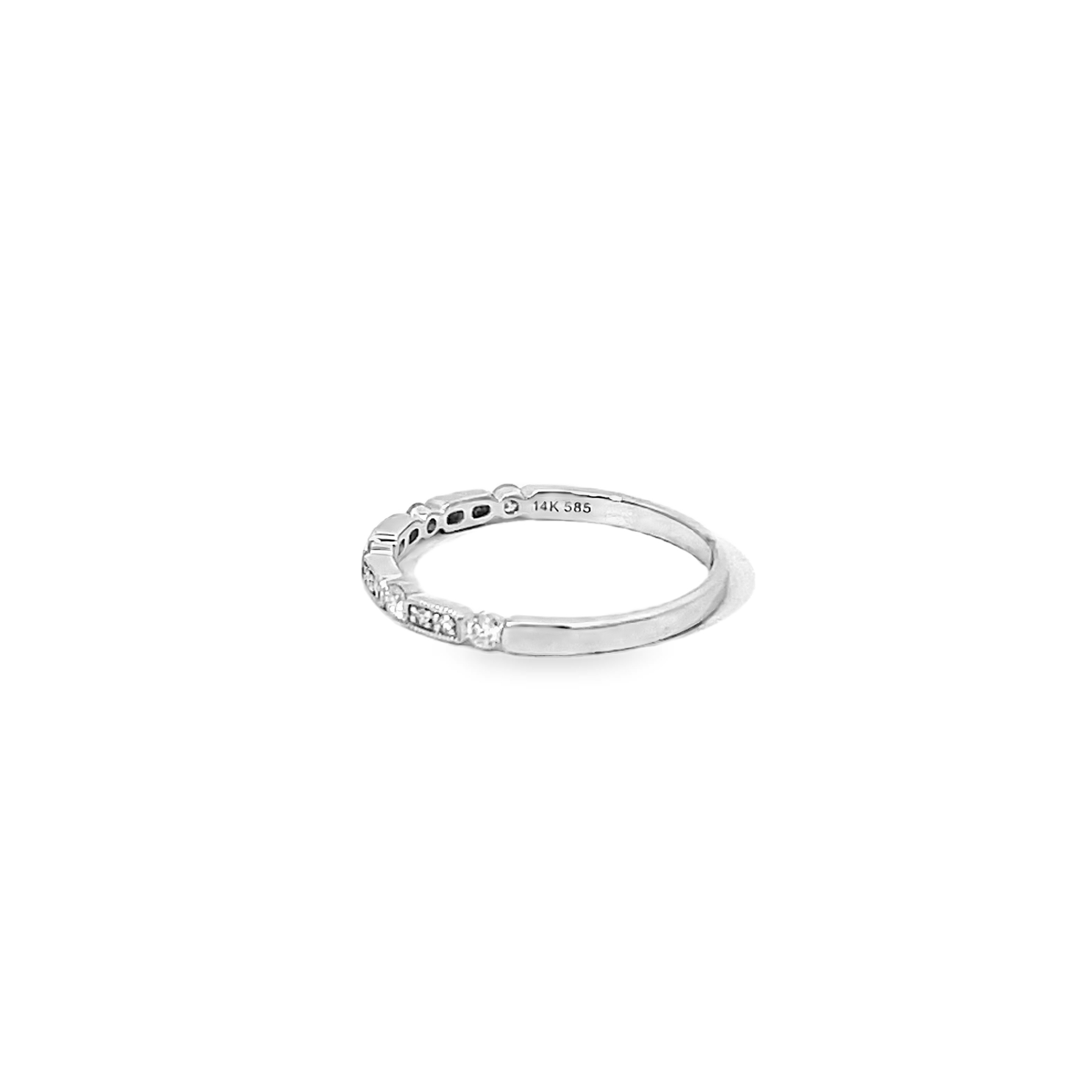 White Gold .17ctw Diamond Band