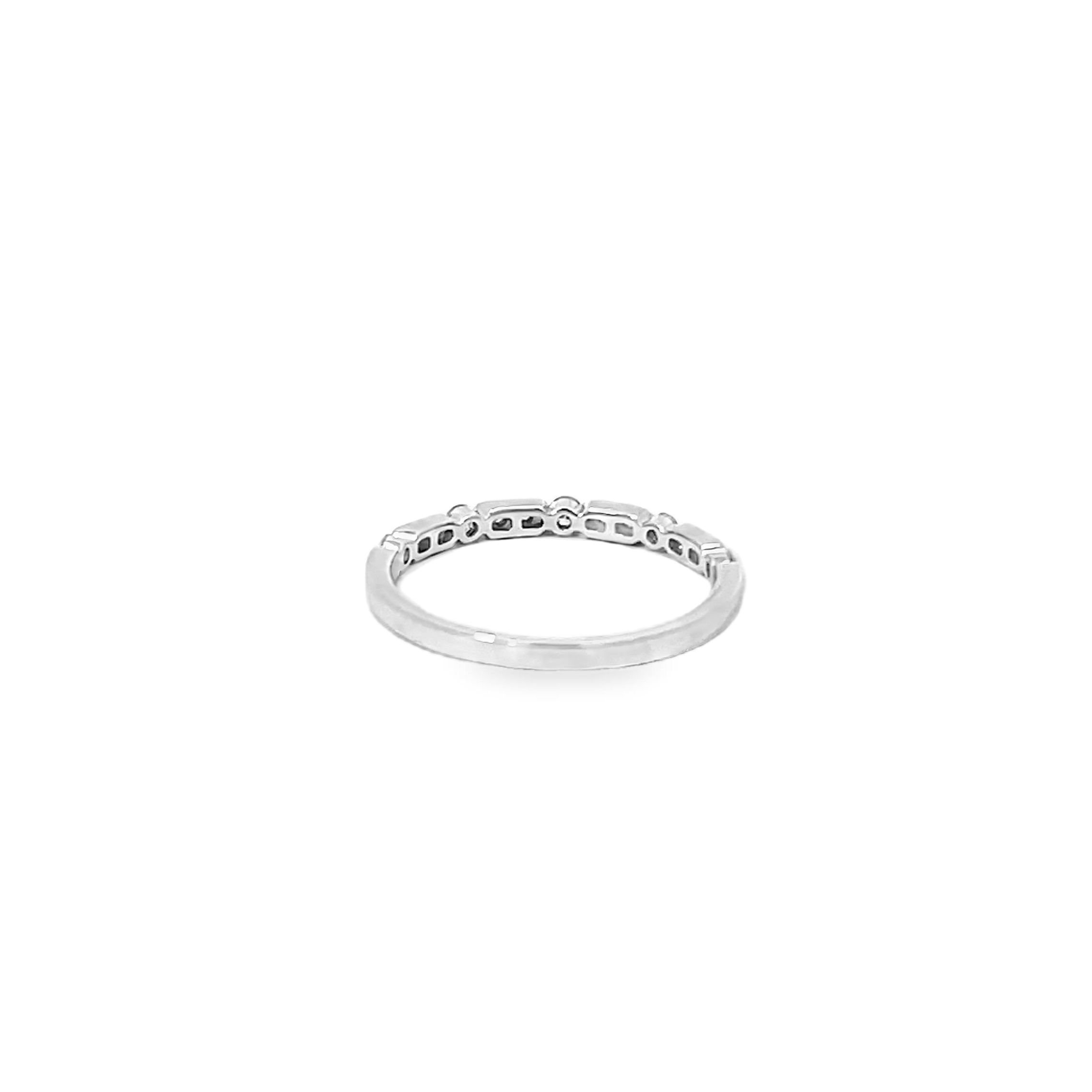 White Gold .17ctw Diamond Band