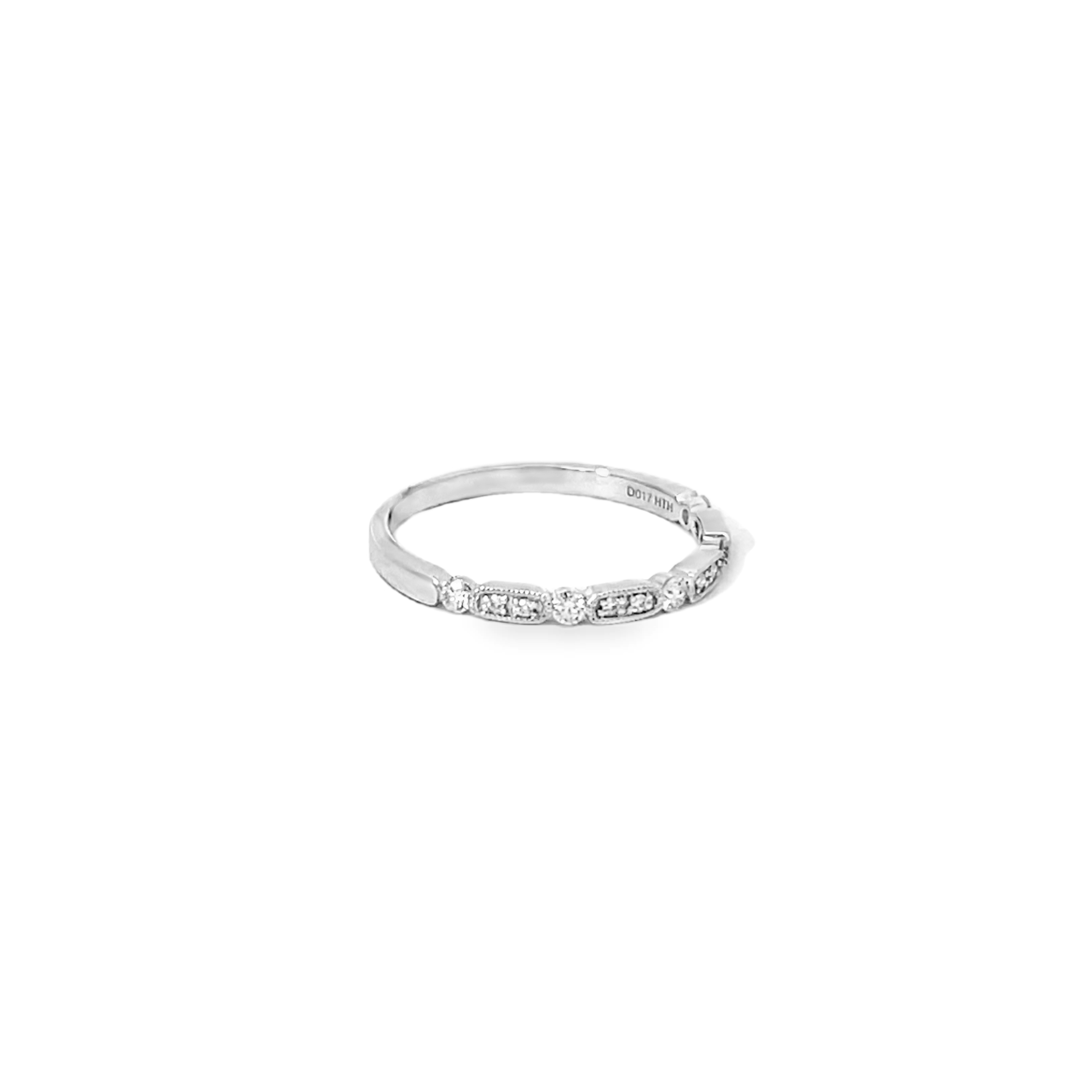 White Gold .17ctw Diamond Band