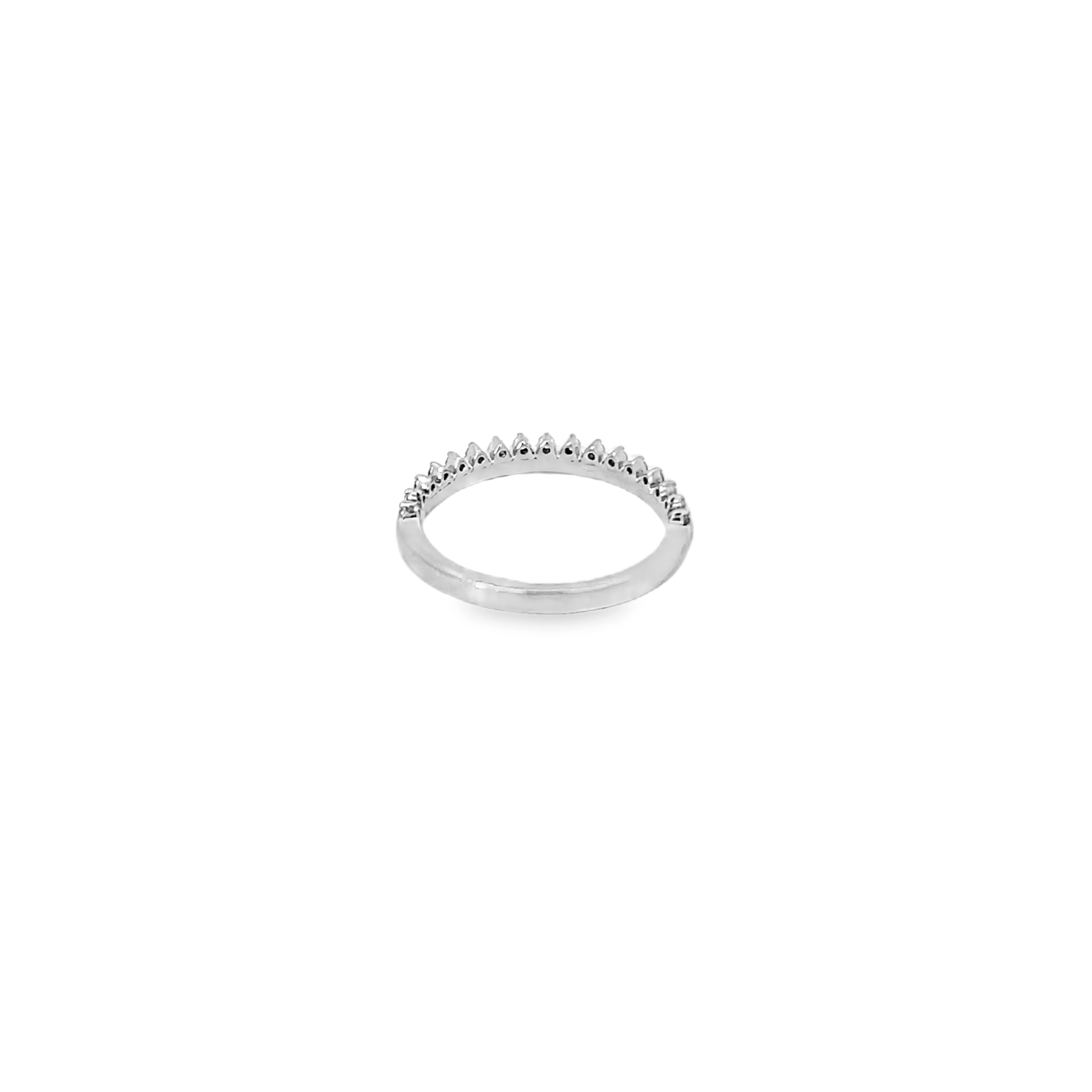 White Gold .50ctw Diamond Crown Band