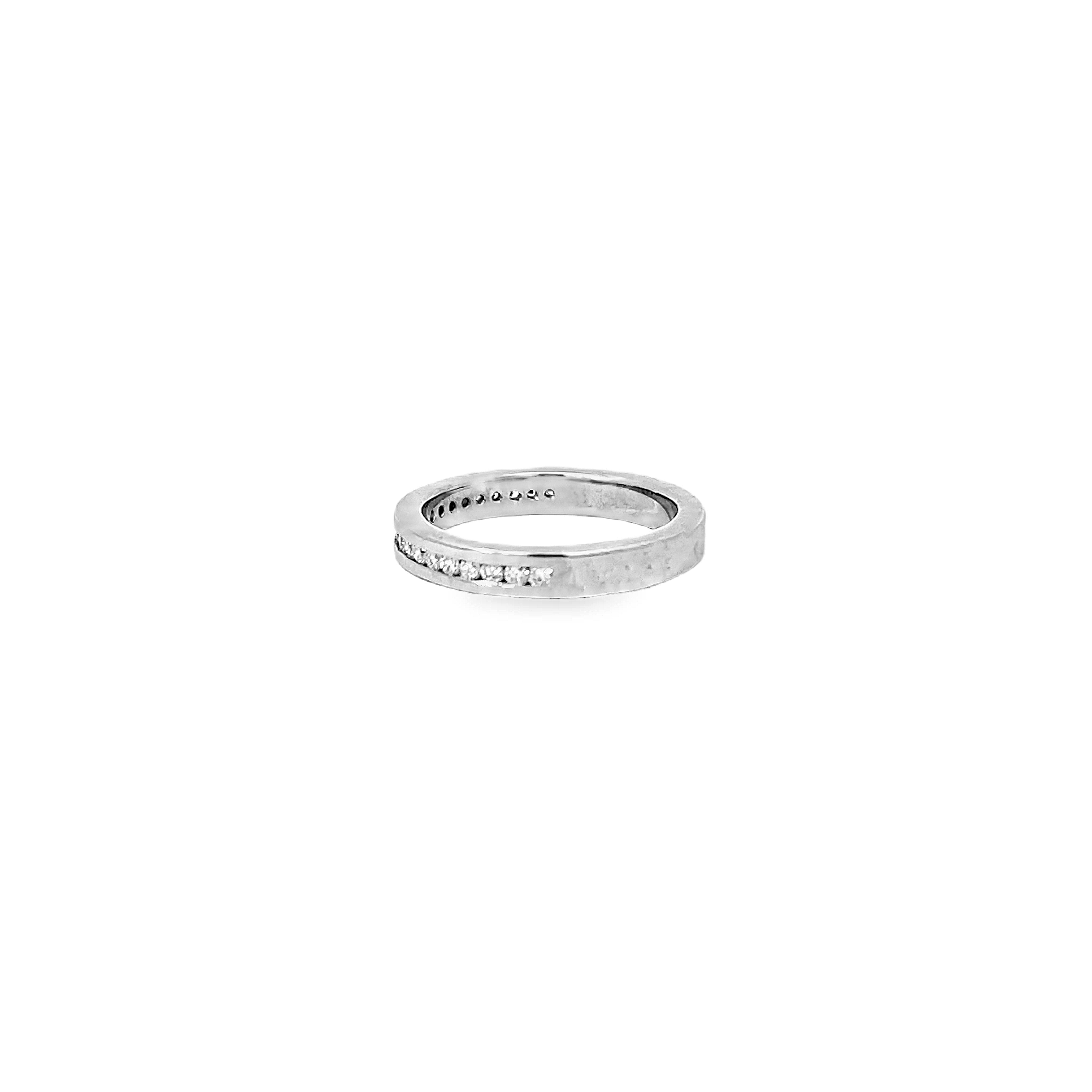 White Gold .25ctw Diamond Channel Set Band