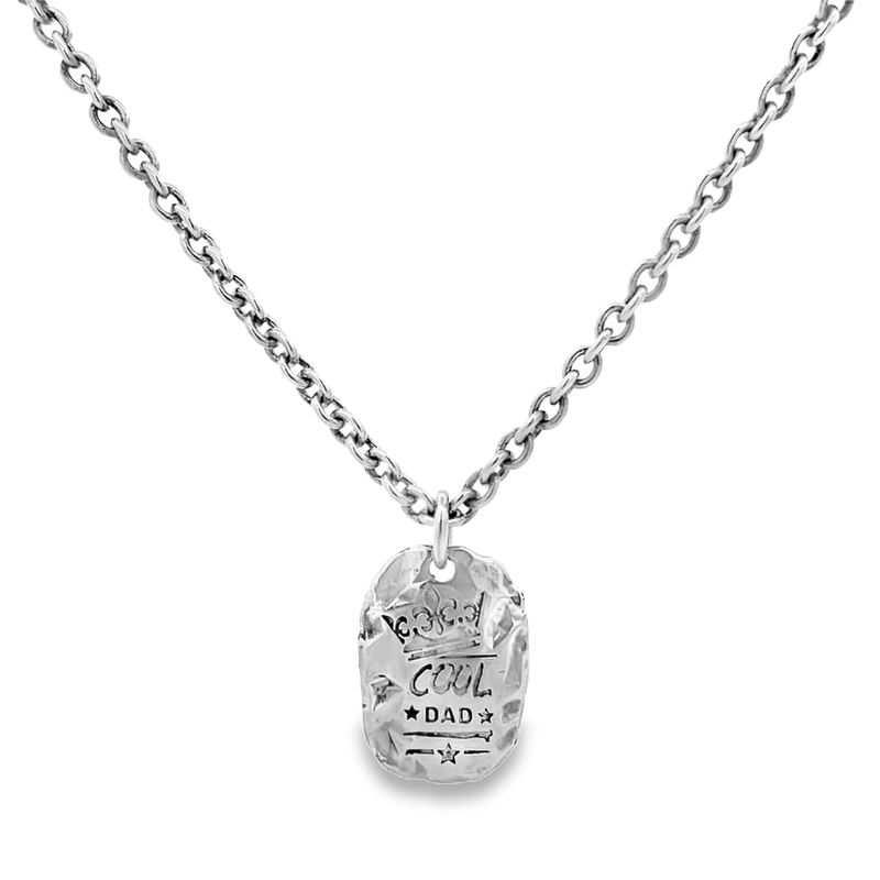 Cool Dad Brass Necklace