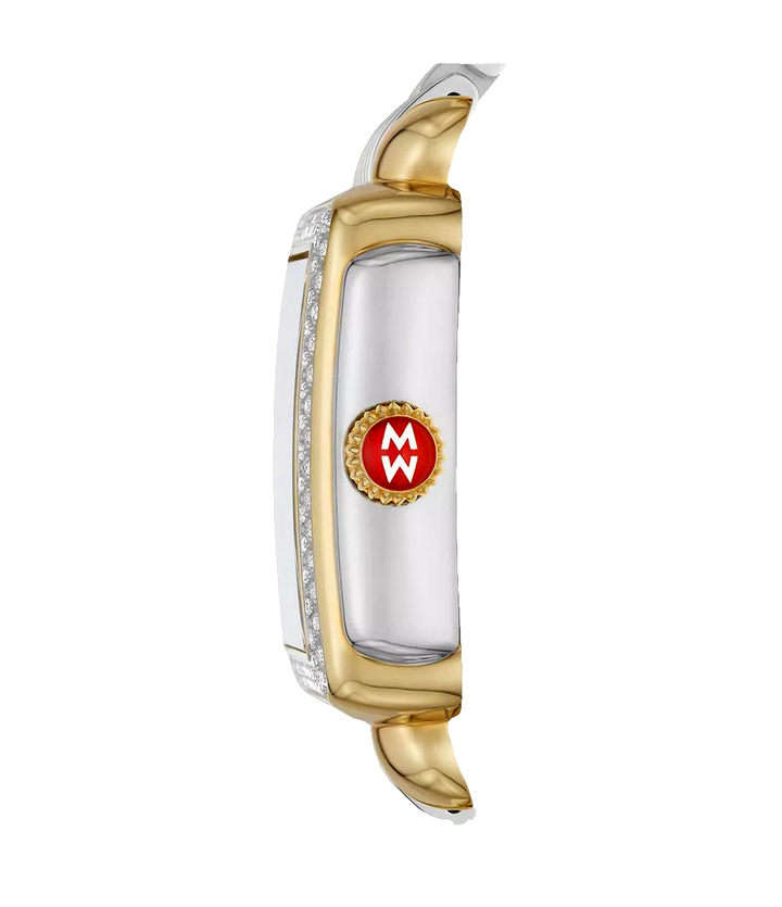 Limited Edition Michele Deco Madison Diamond Watch 35MM - Two-Tone 18K Gold-Plated