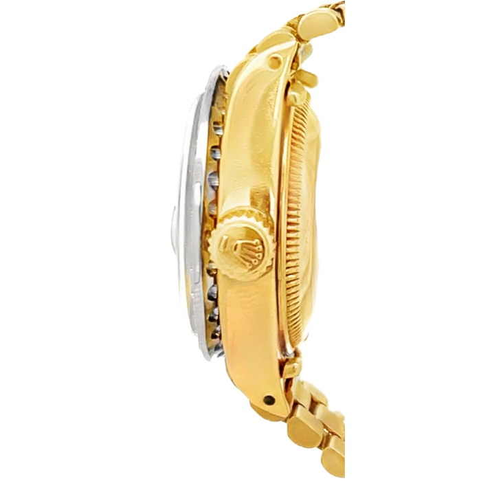 Pre-owned Rolex Ladies Presidential Datejust Diamond Watch 26MM - 18K Yellow Gold alternate view