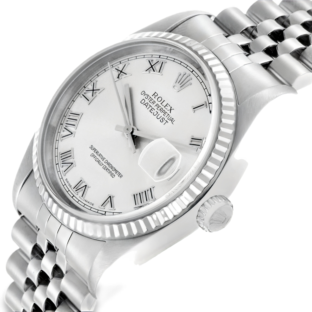 Pre-owned Rolex Oyster Perpetual Datejust Watch 36MM - Stainless Steel