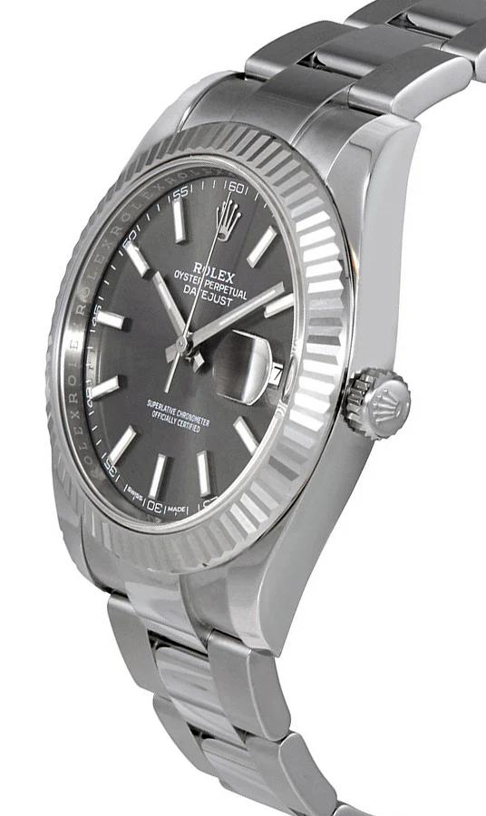 Pre-owned Rolex Oyster Perpetual Datejust Watch 41MM - Grey Dial