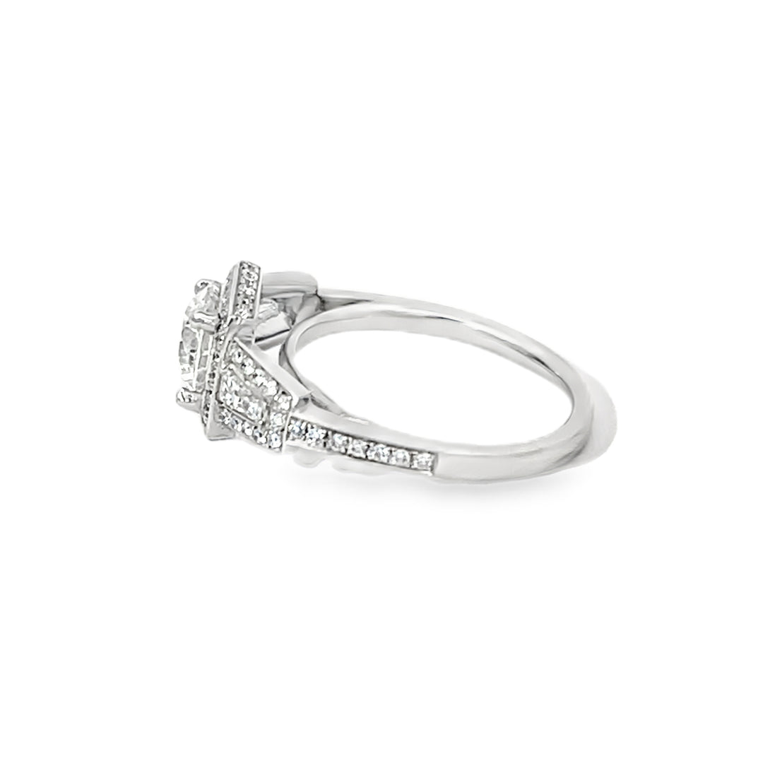 White Gold 2.24ct Round Diamond Engagement Ring