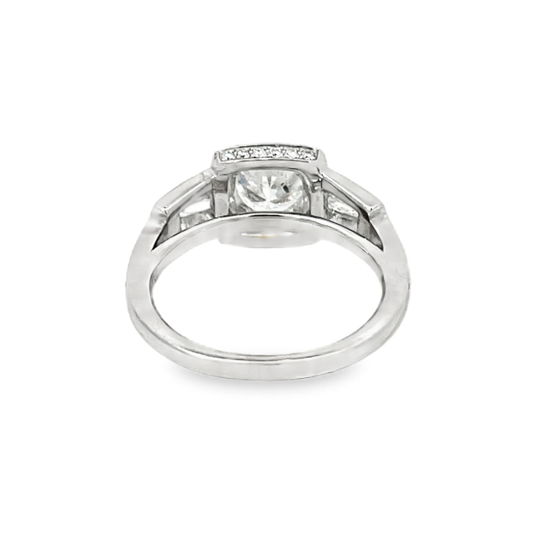 White Gold 2.24ct Round Diamond Engagement Ring