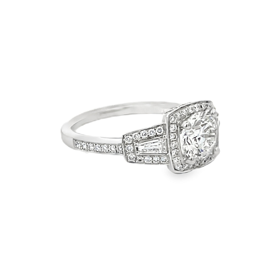 White Gold 2.24ct Round Diamond Engagement Ring