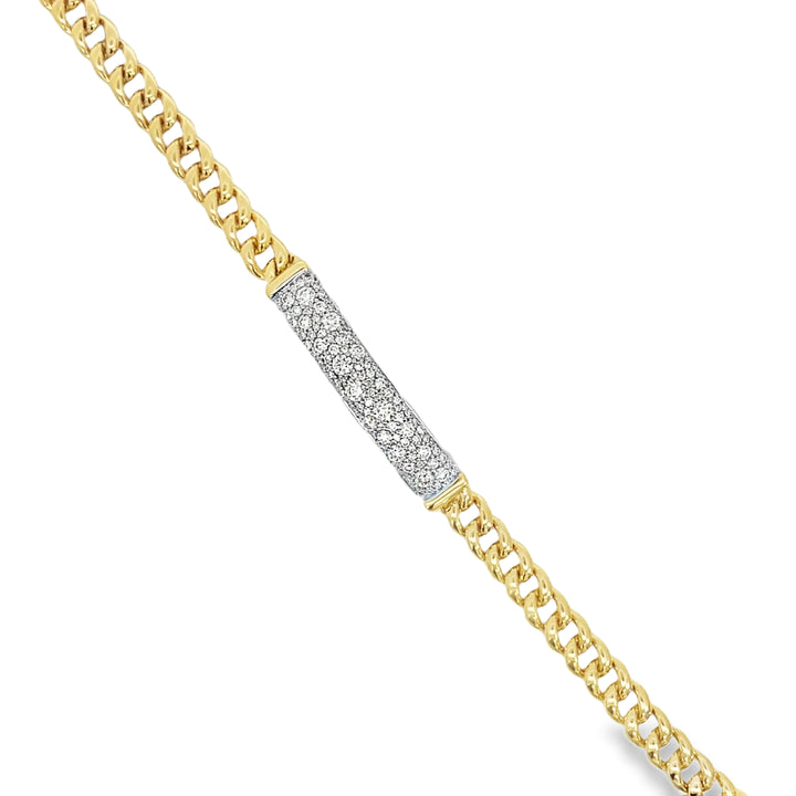 1.51 Carats Diamond Bar Bracelet