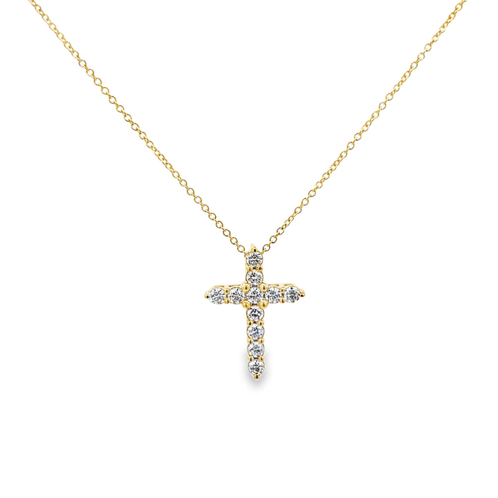 Gold Diamond 0.50 Carats Cross Pendant