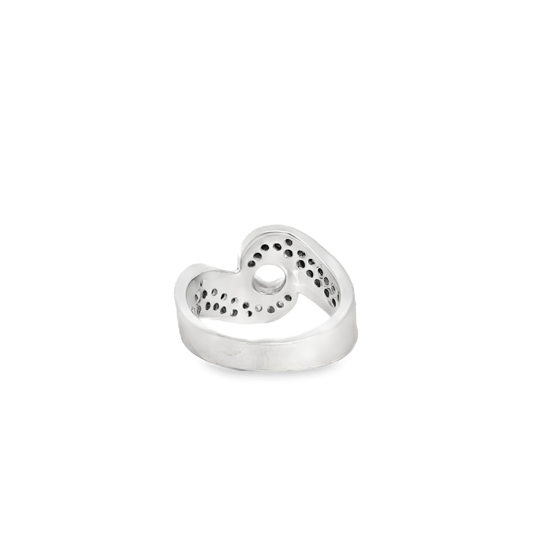 White Gold 0.77 Carat  Diamond Semi Mounting Ring