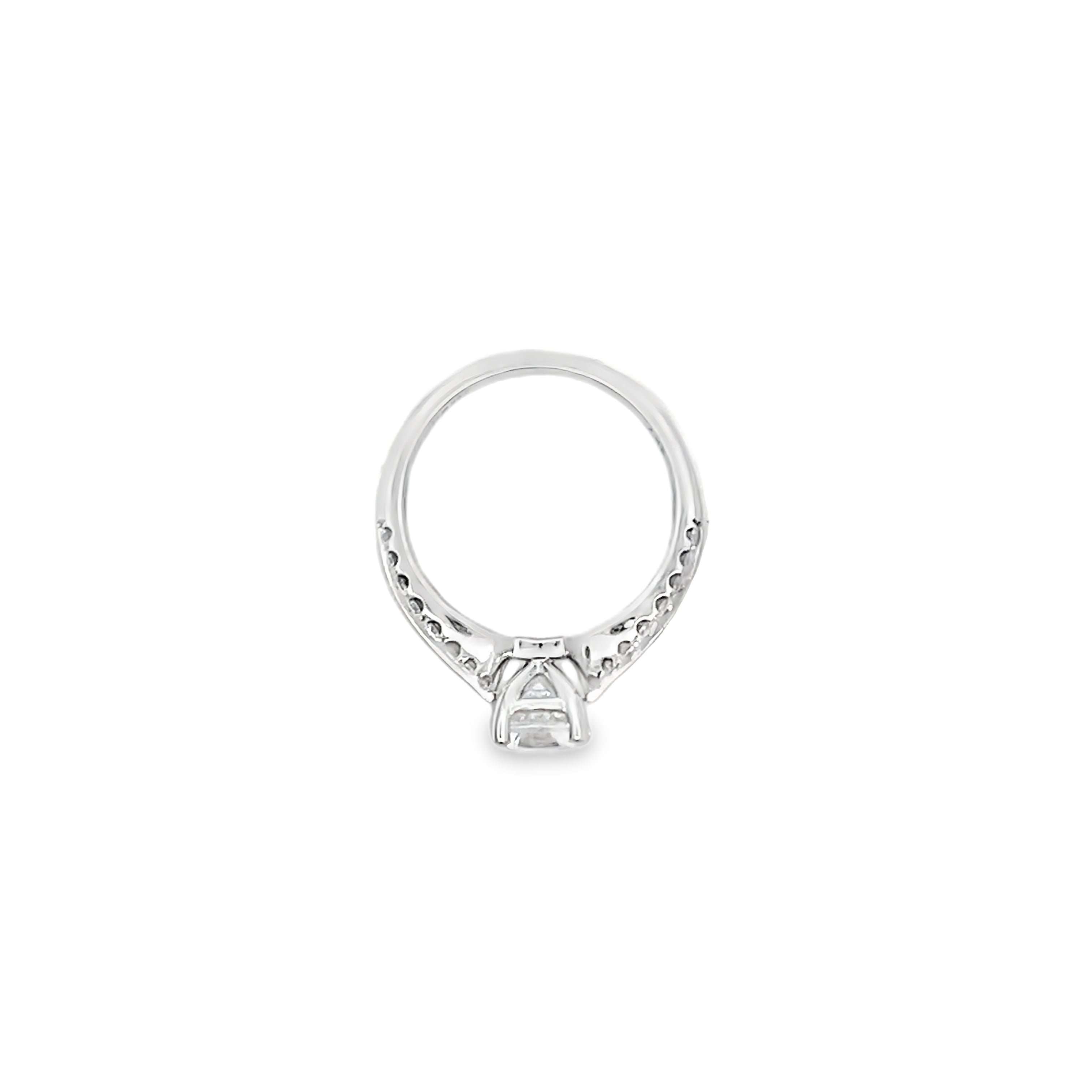 White Gold 0.47 Carat Diamond Semi Mounting Ring