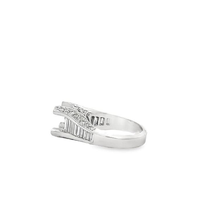 18K White Gold 1.76ct Diamond Semi Mounting Ring