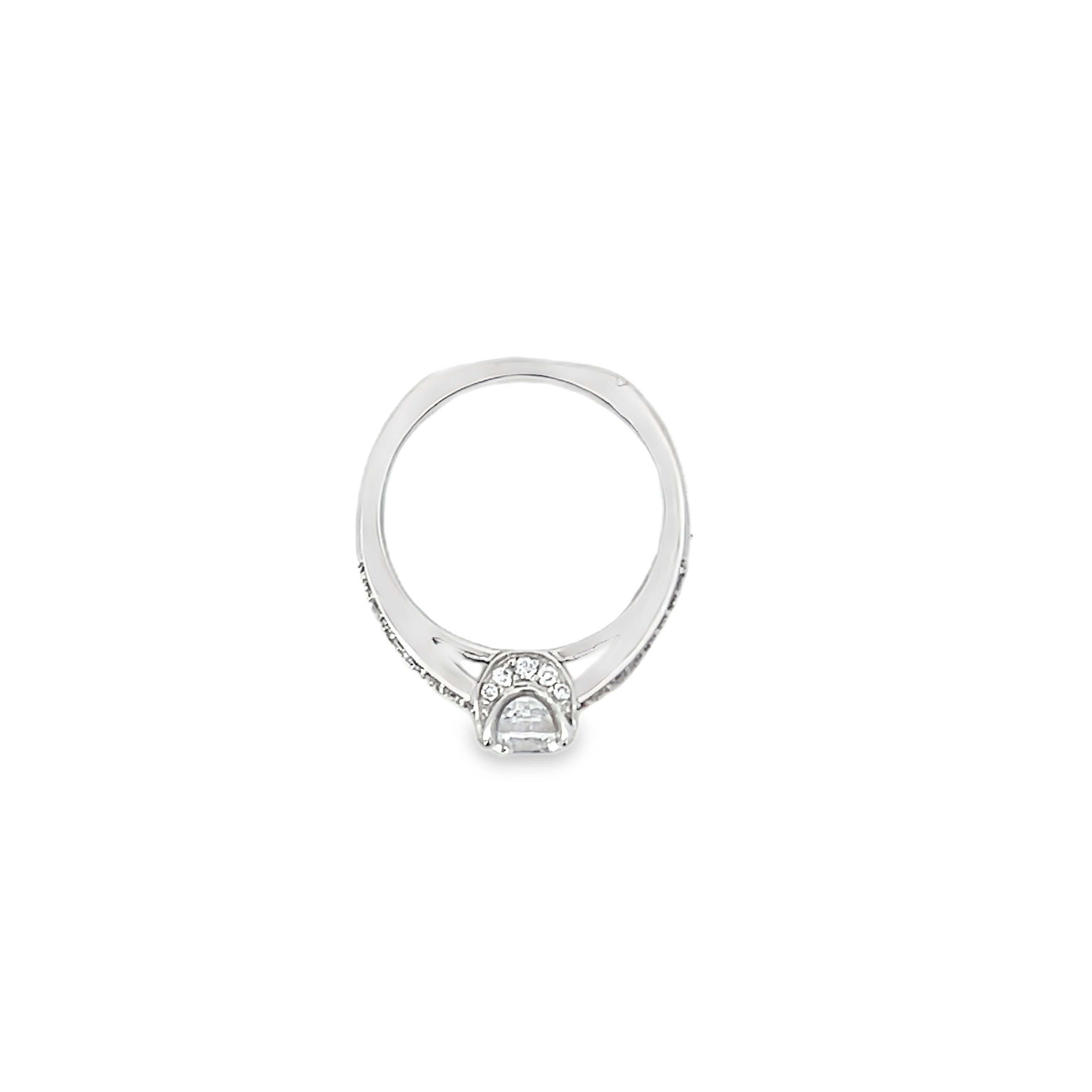 White Gold 0.53 Carat Diamond Semi Mounting Ring