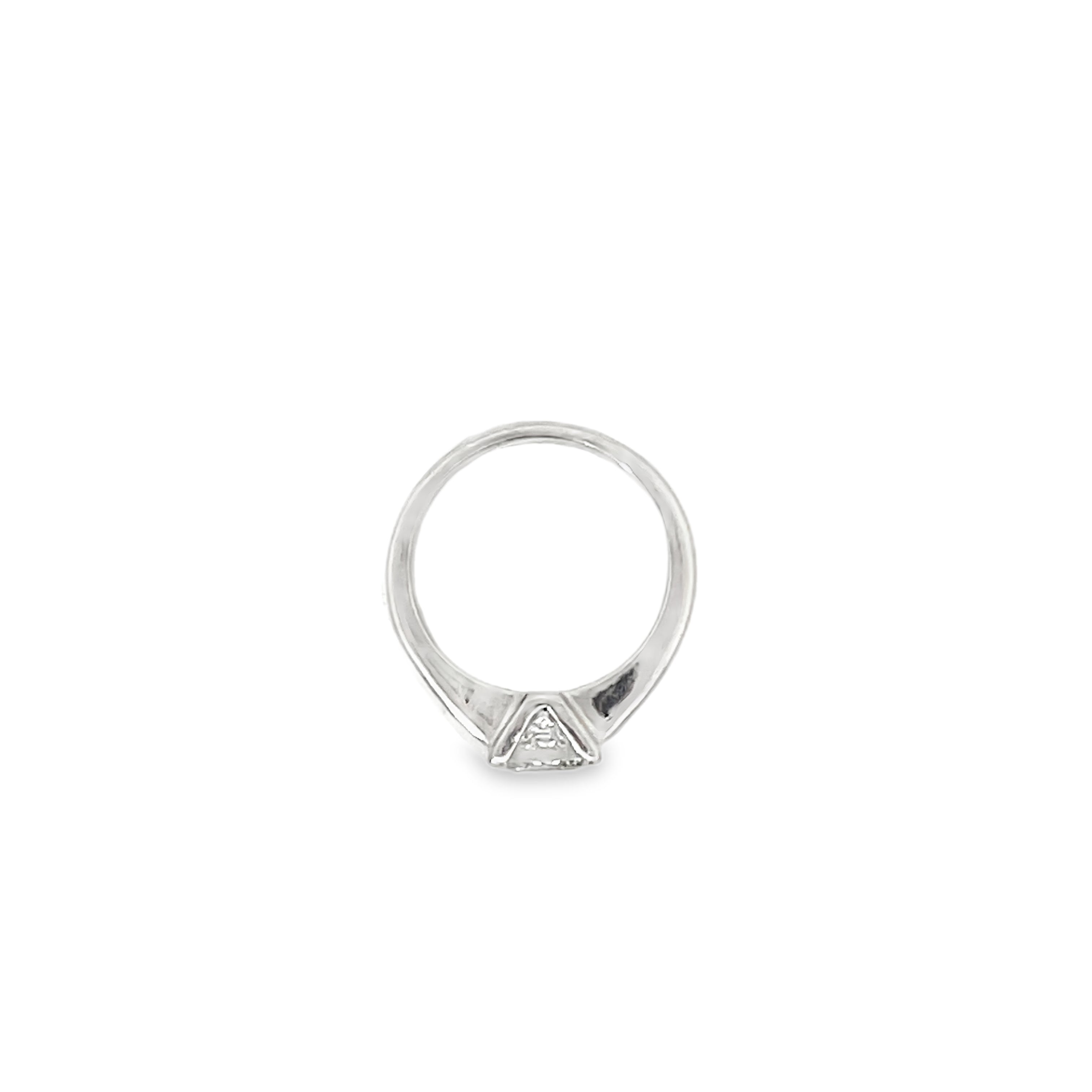 Platinum 1.65 Carat Princess Diamond Ring Channel Set
