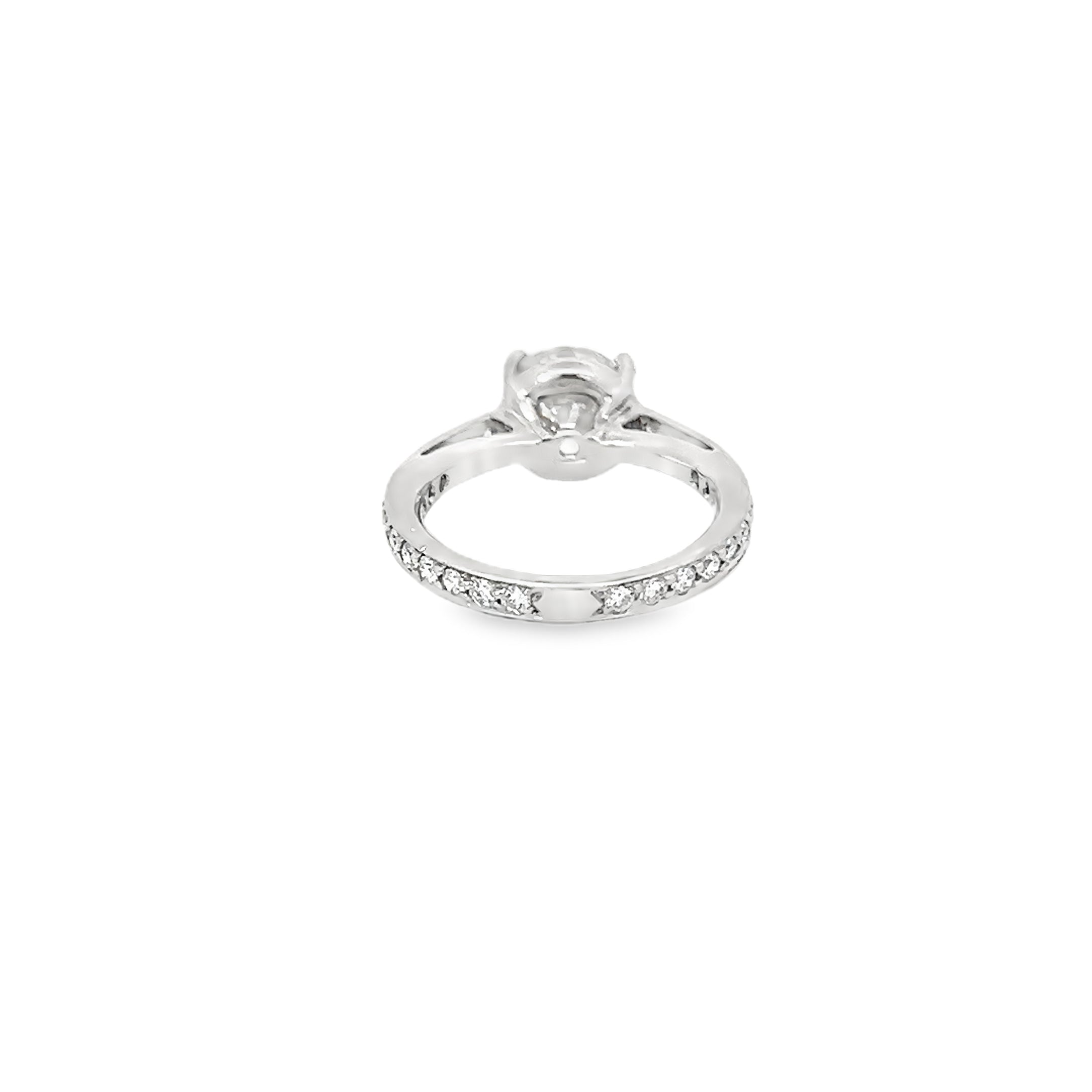 Platinum 2.95ct Round Diamond Engagement Ring