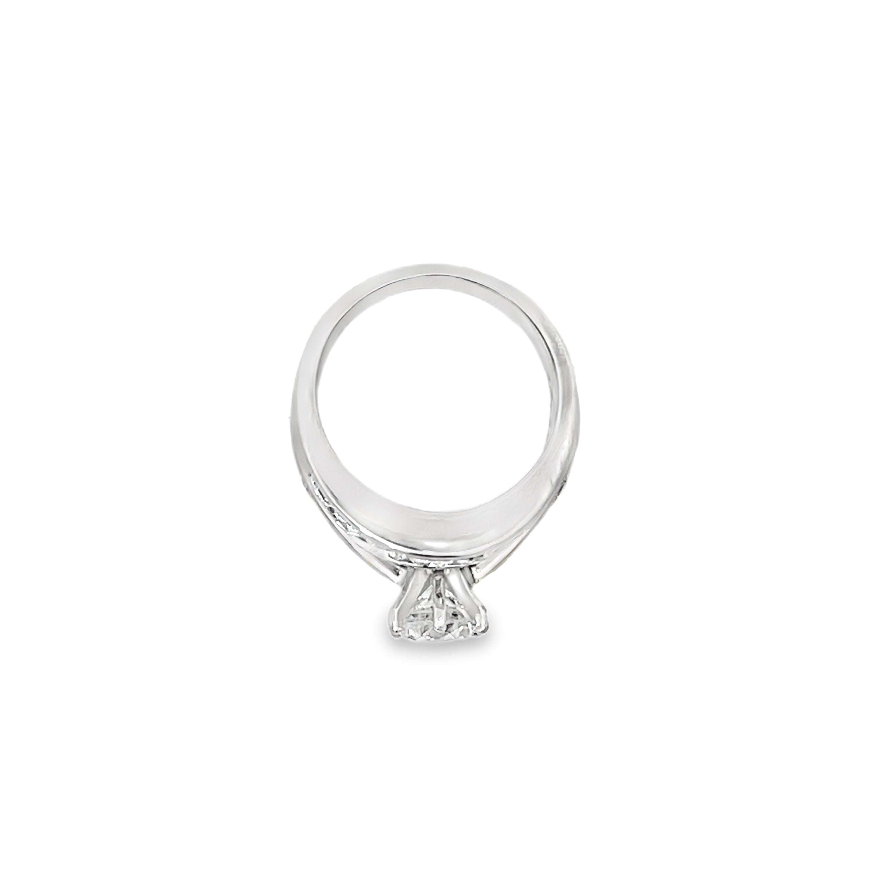 White Gold 1.95 Carat Diamond Semi Mounting Channel Set