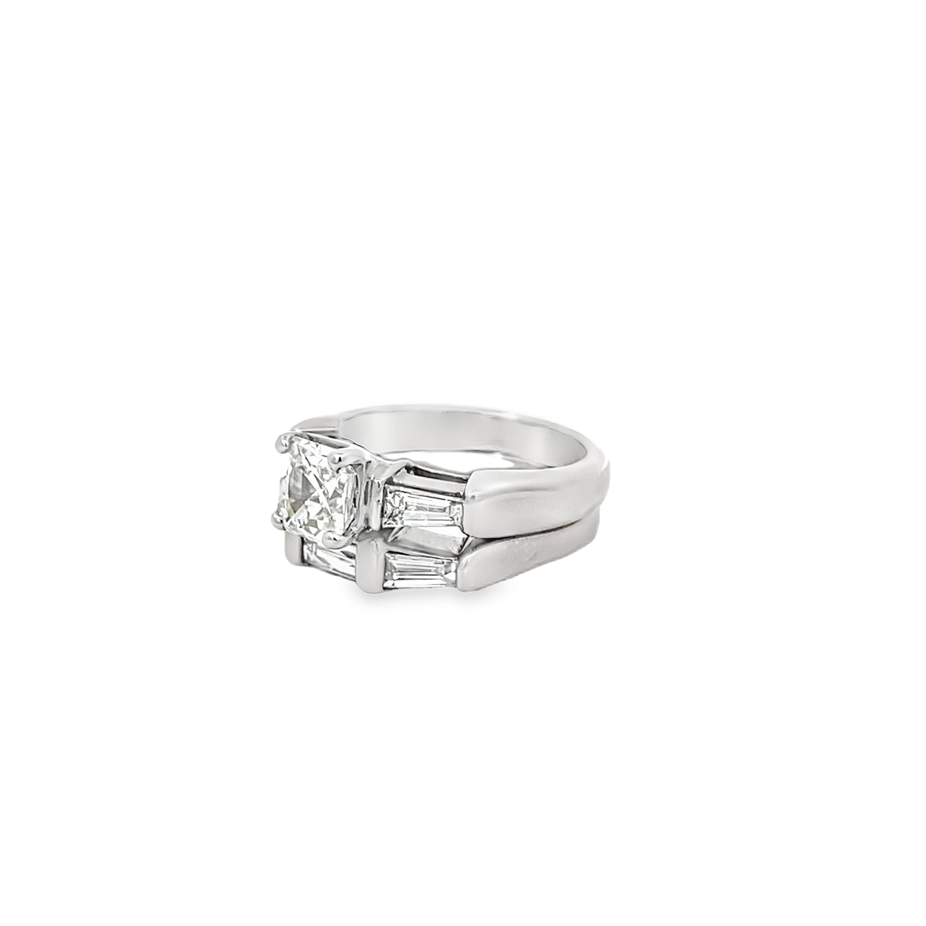White Gold 2.22 Carats Tycoon Diamond Ring