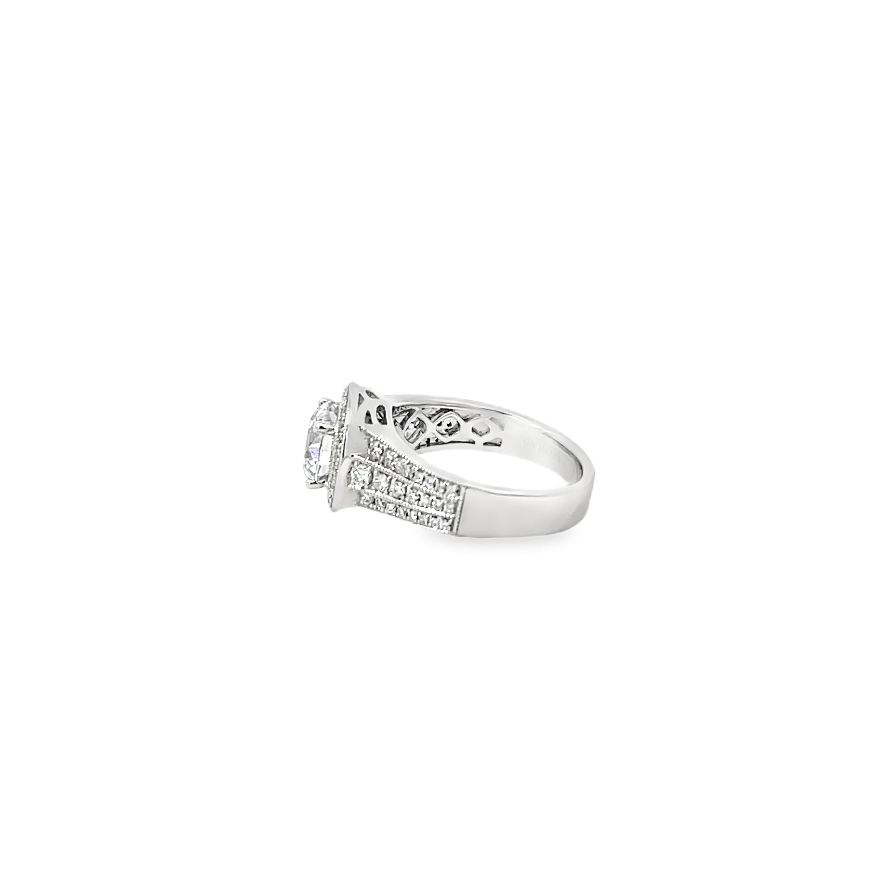 White Gold Diamond Semi Mounting 0.48 Carat