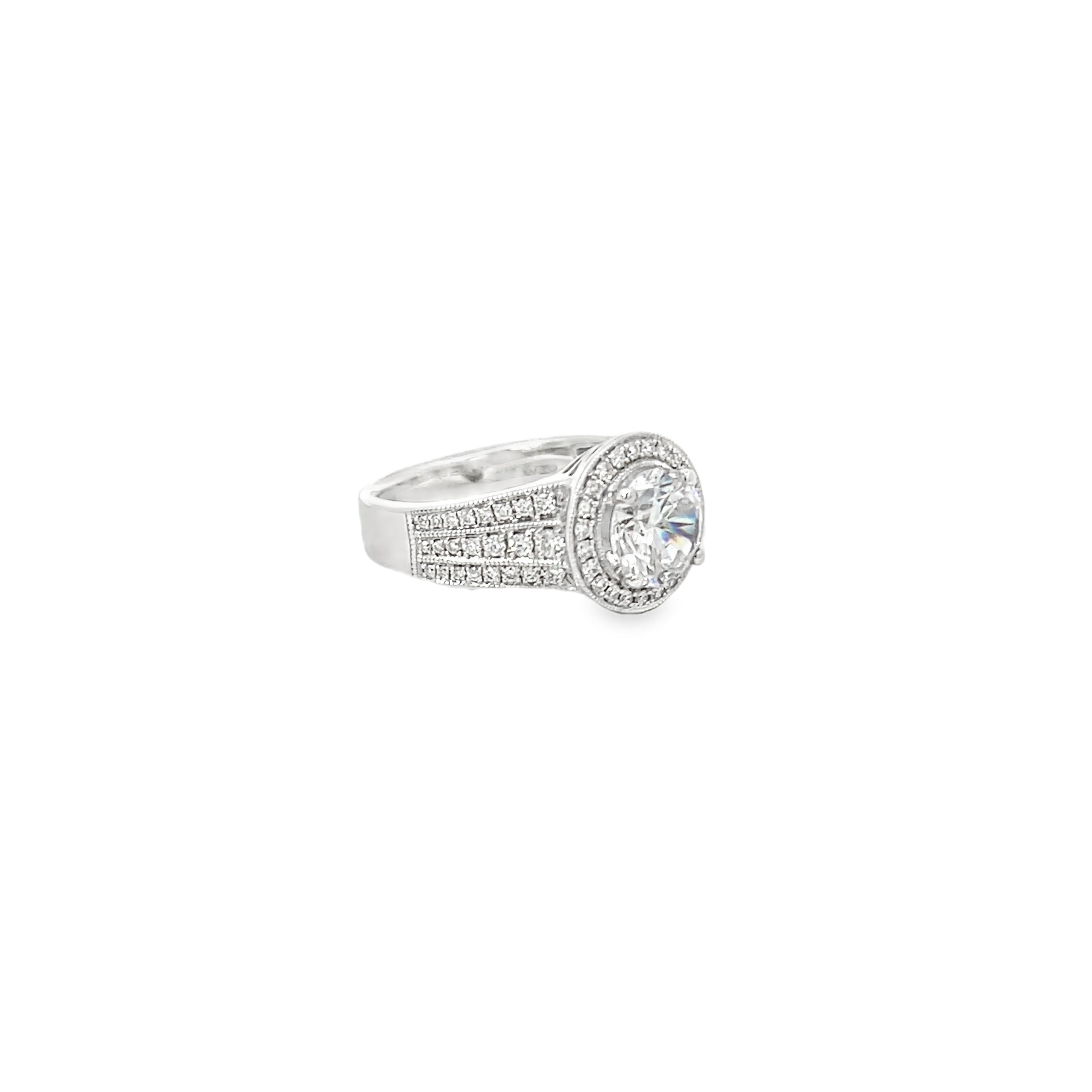 White Gold Diamond Semi Mounting 0.48 Carat