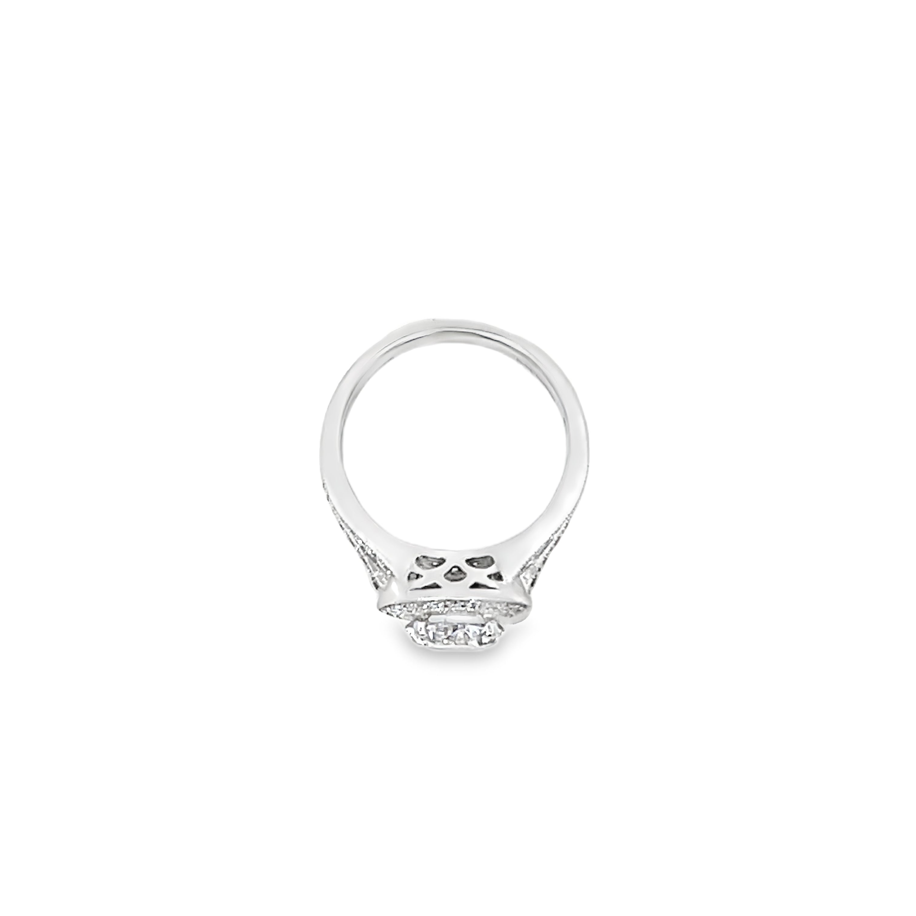 White Gold Diamond Semi Mounting 0.48 Carat