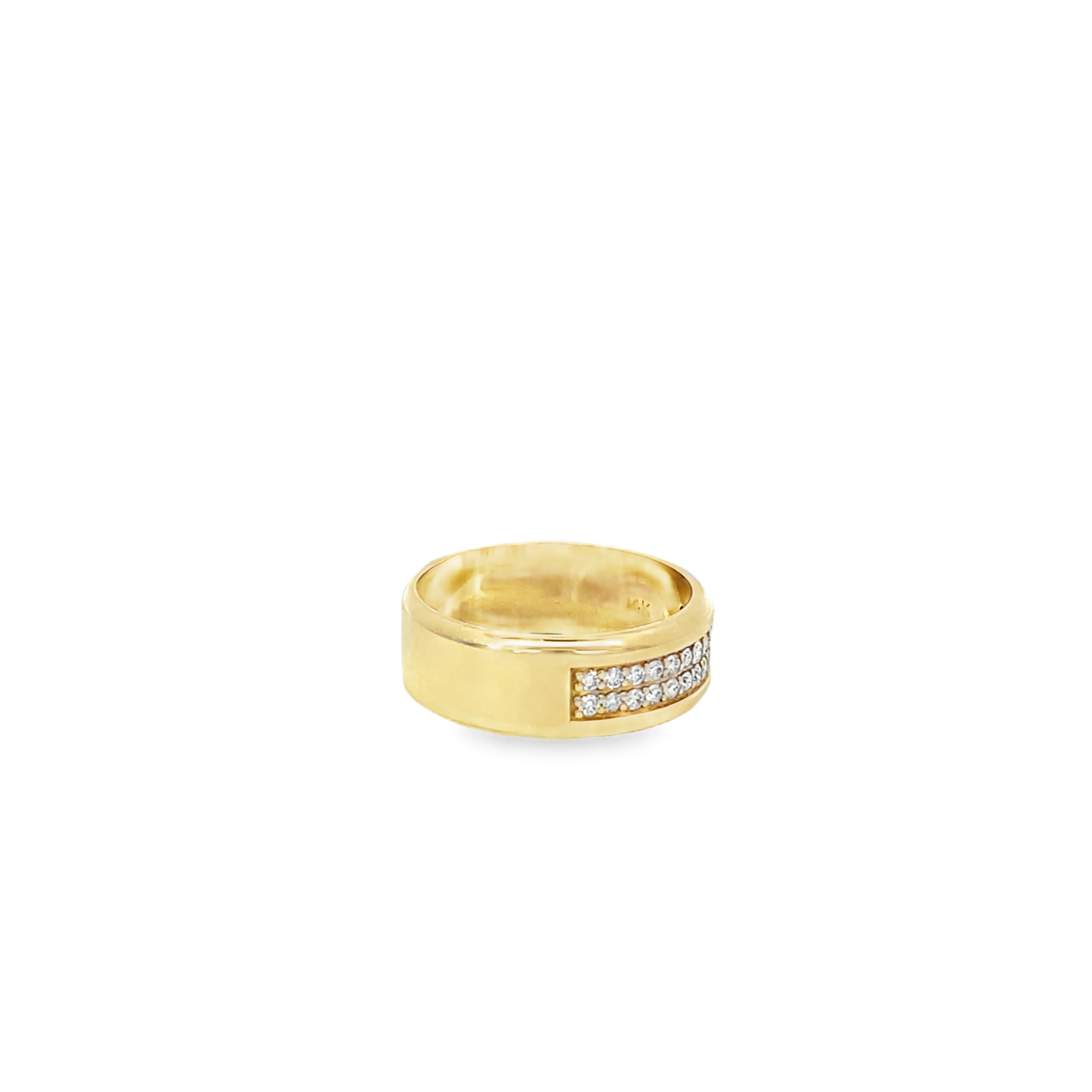 Yellow Gold Lab Grown Diamond Band
