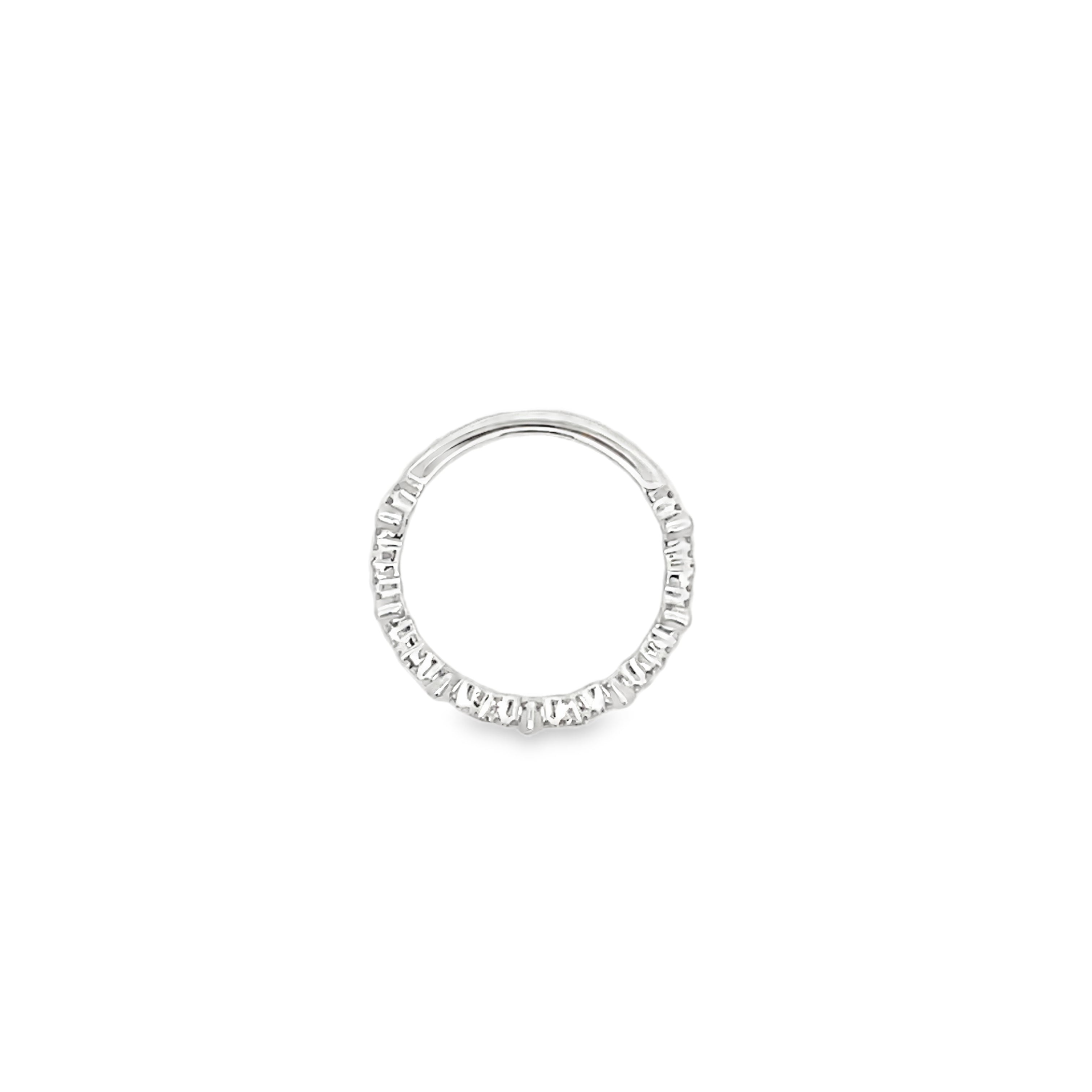 White Gold .25 Carat Stacking Band