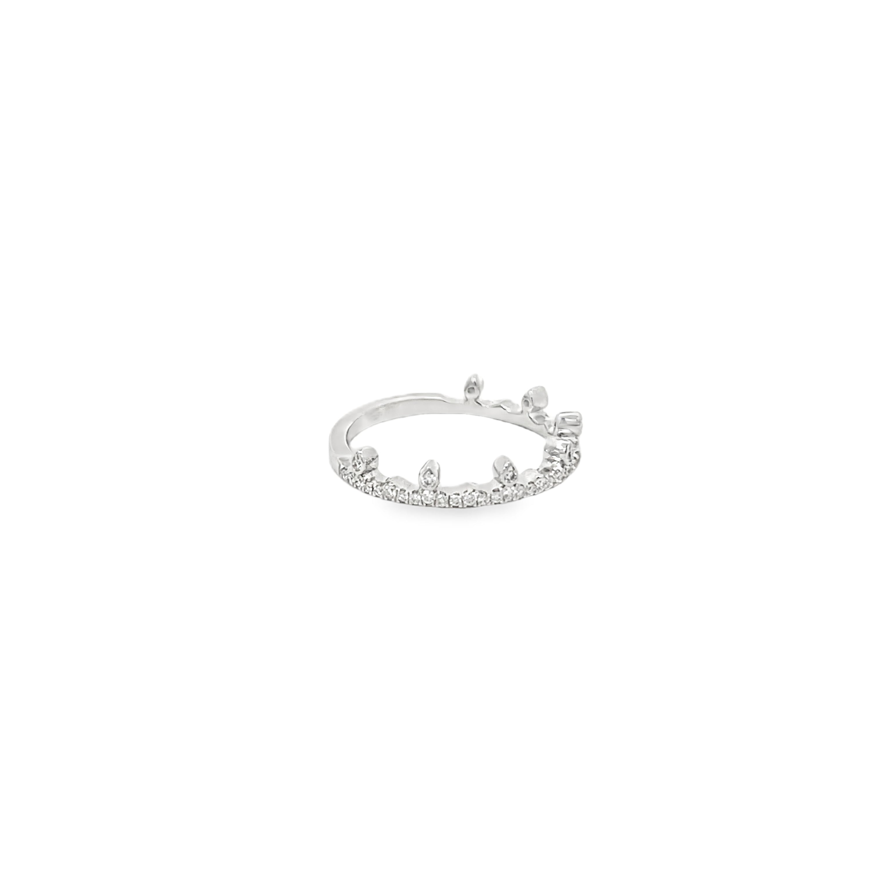 White Gold .25 Carat Stacking Band