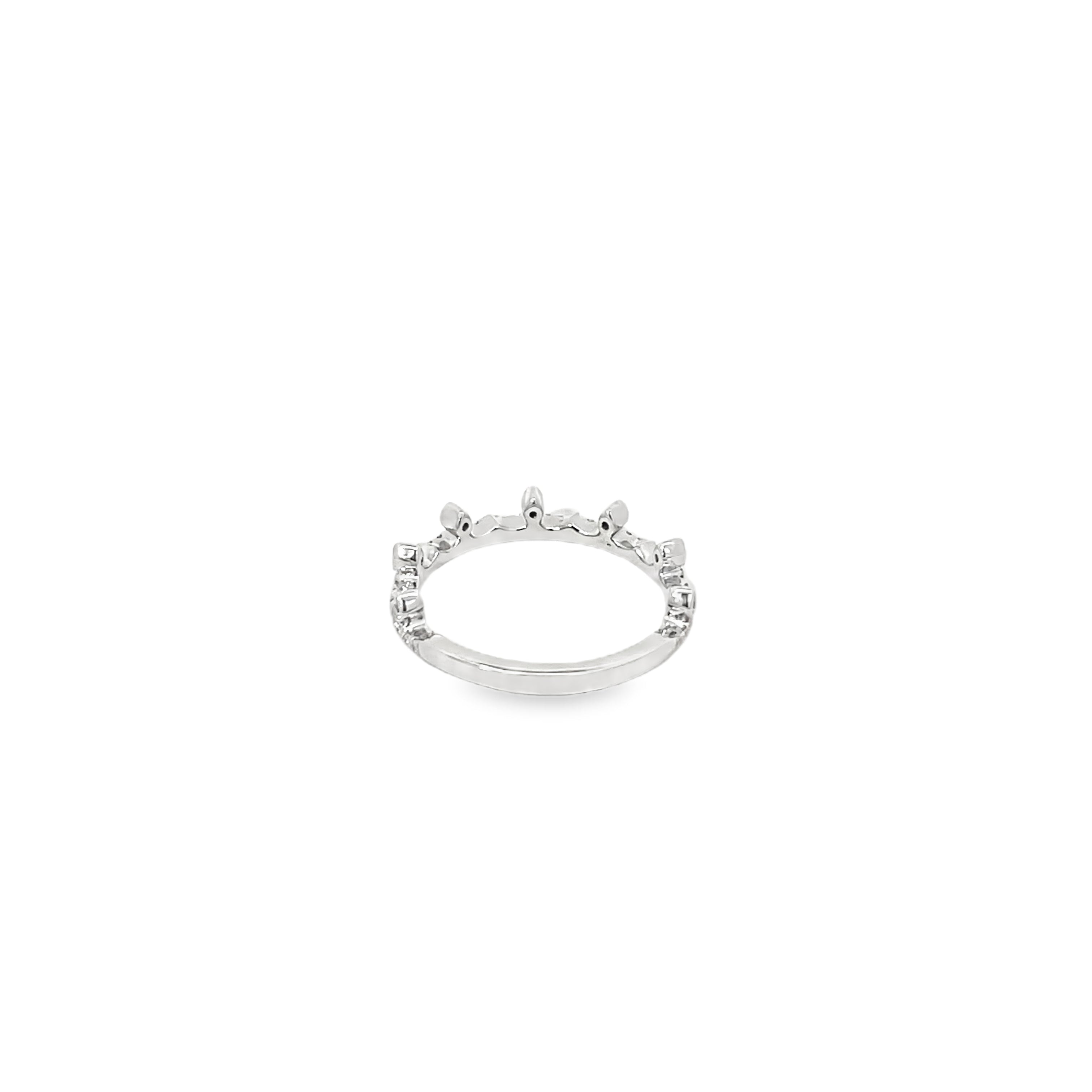 White Gold .25 Carat Stacking Band