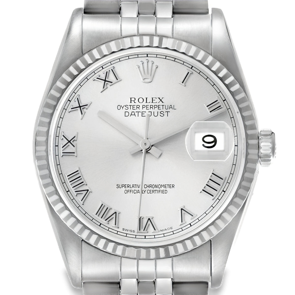 Pre-owned Rolex Oyster Perpetual Datejust Watch 36MM - Stainless Steel