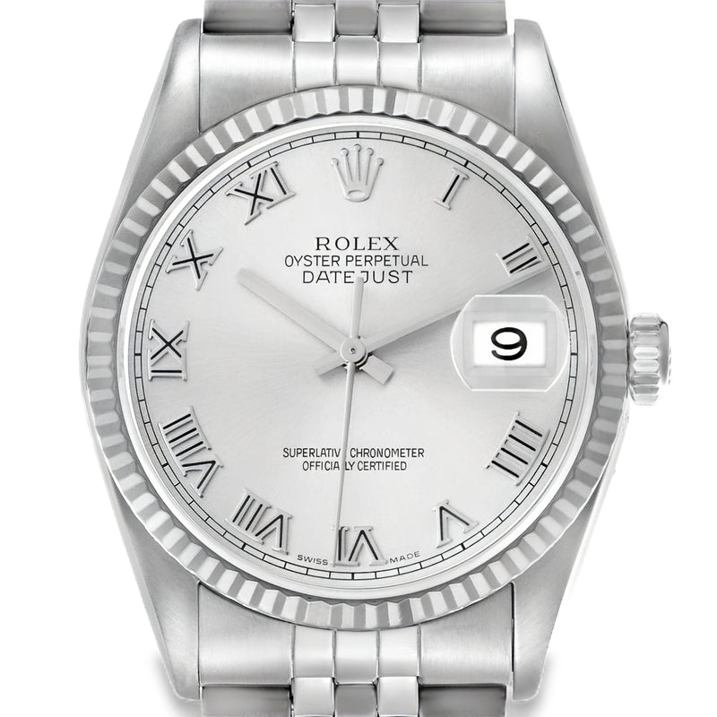 Pre-owned Rolex Oyster Perpetual Datejust Watch 36MM - Stainless Steel