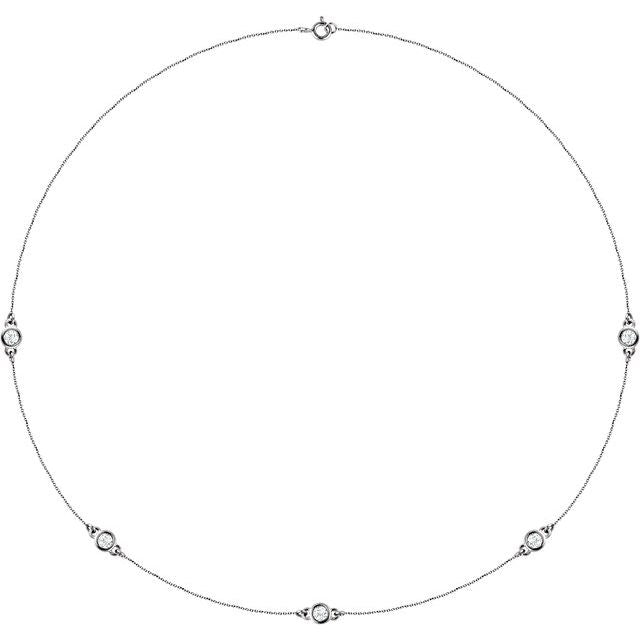 14K Gold Lab-Grown Diamond Necklace - Options Available